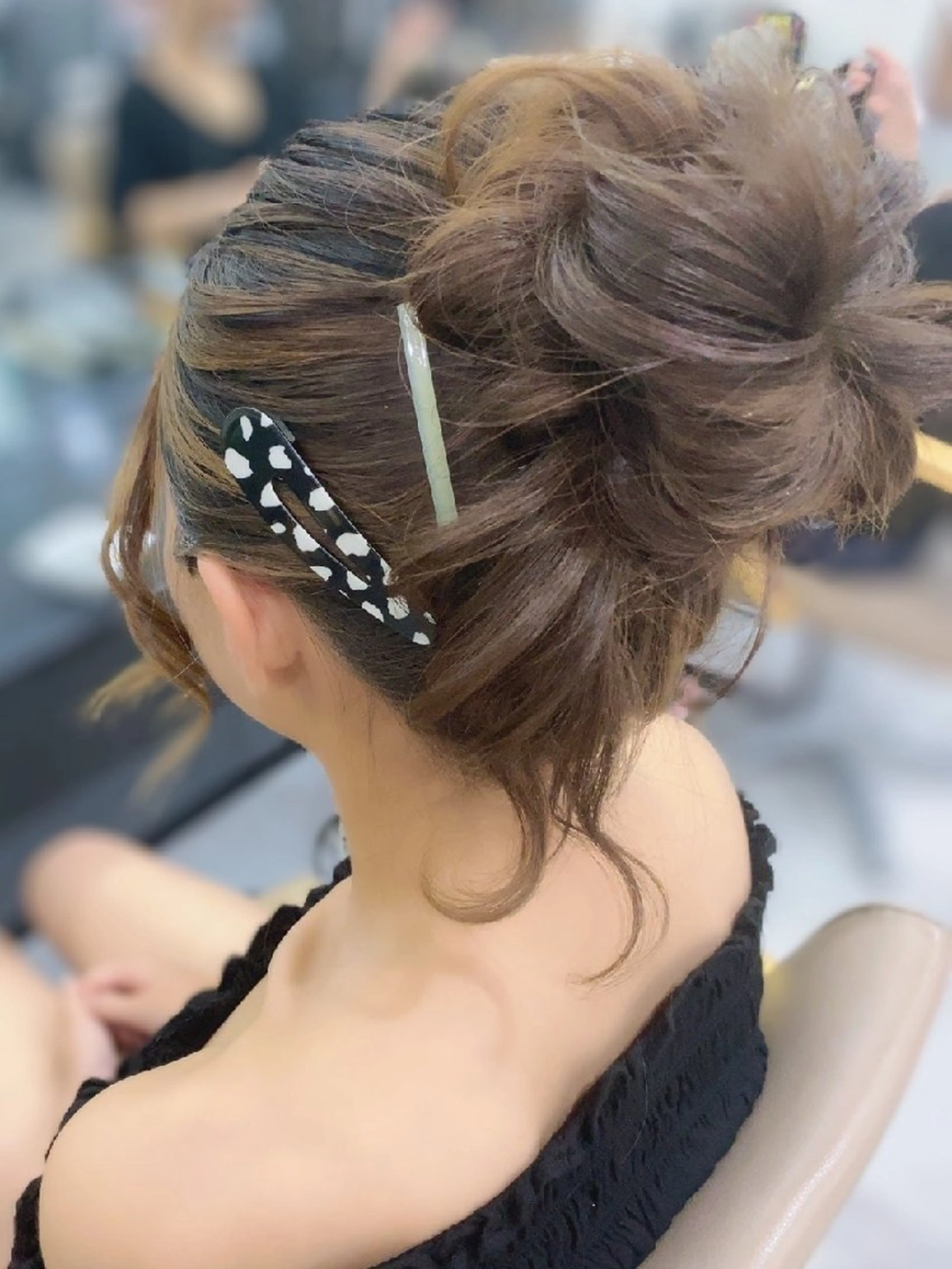 ロング ヘアアレンジ お団子ヘア ヘアセット❤️着付け Akaneのヘアスタイル
