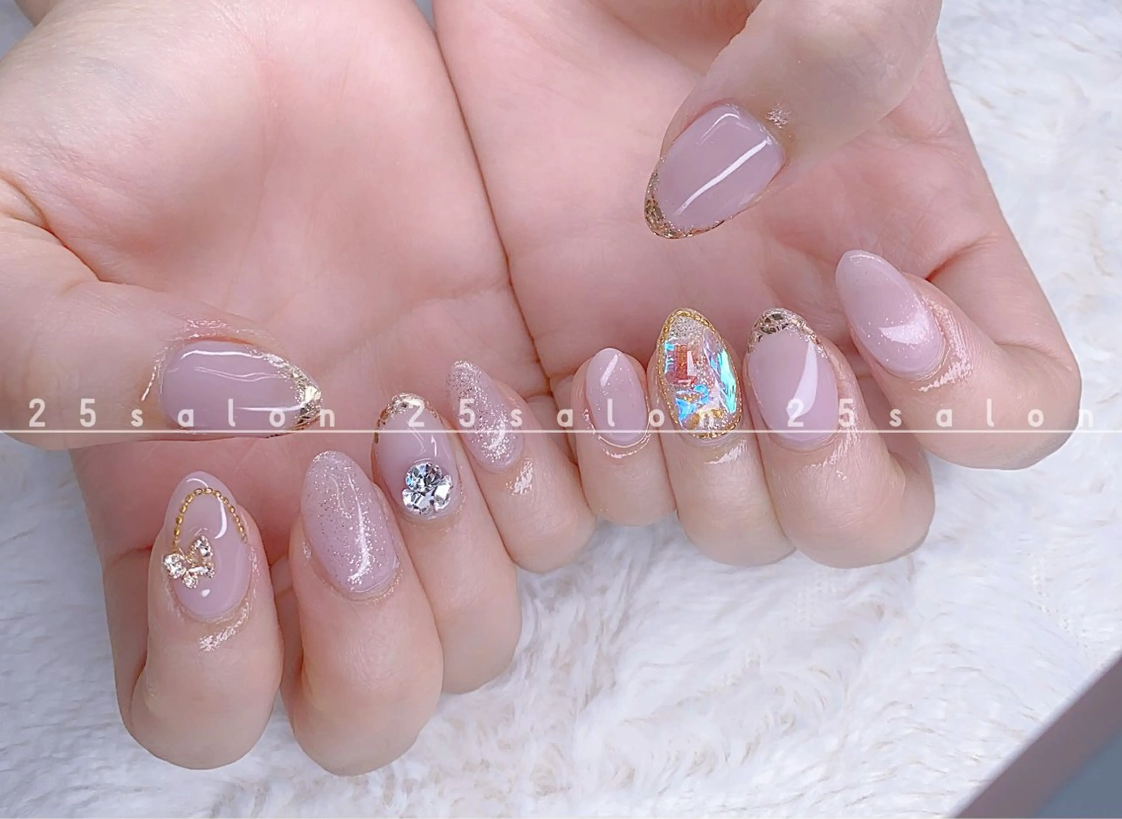 ネイル ジェルネイル 韓国ネイル ニュアンスネイル パラジェル ワンホンネイル 2 5のマツエク・マツパデザイン