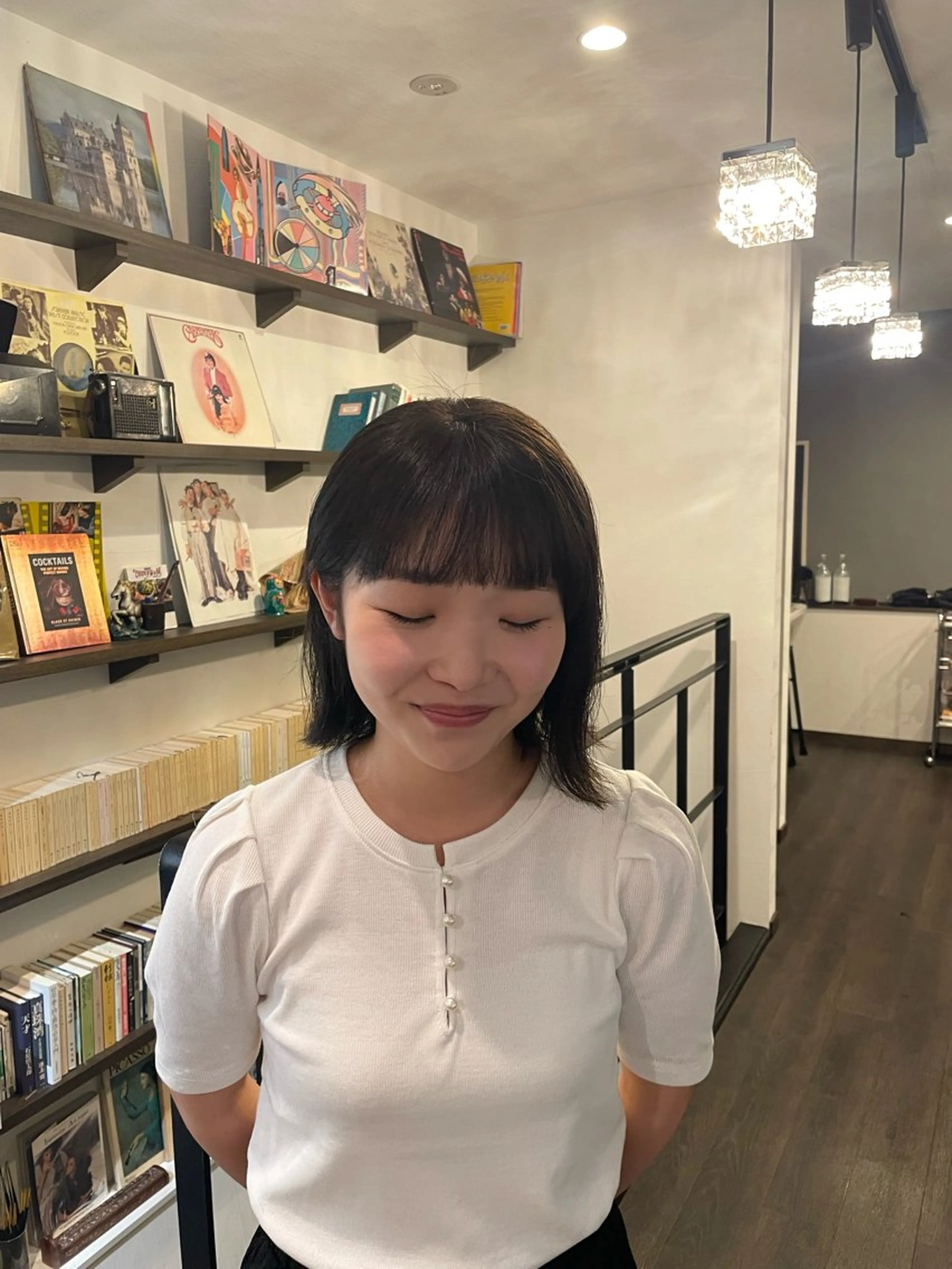 ミディアム カラー リ ノのヘアスタイル