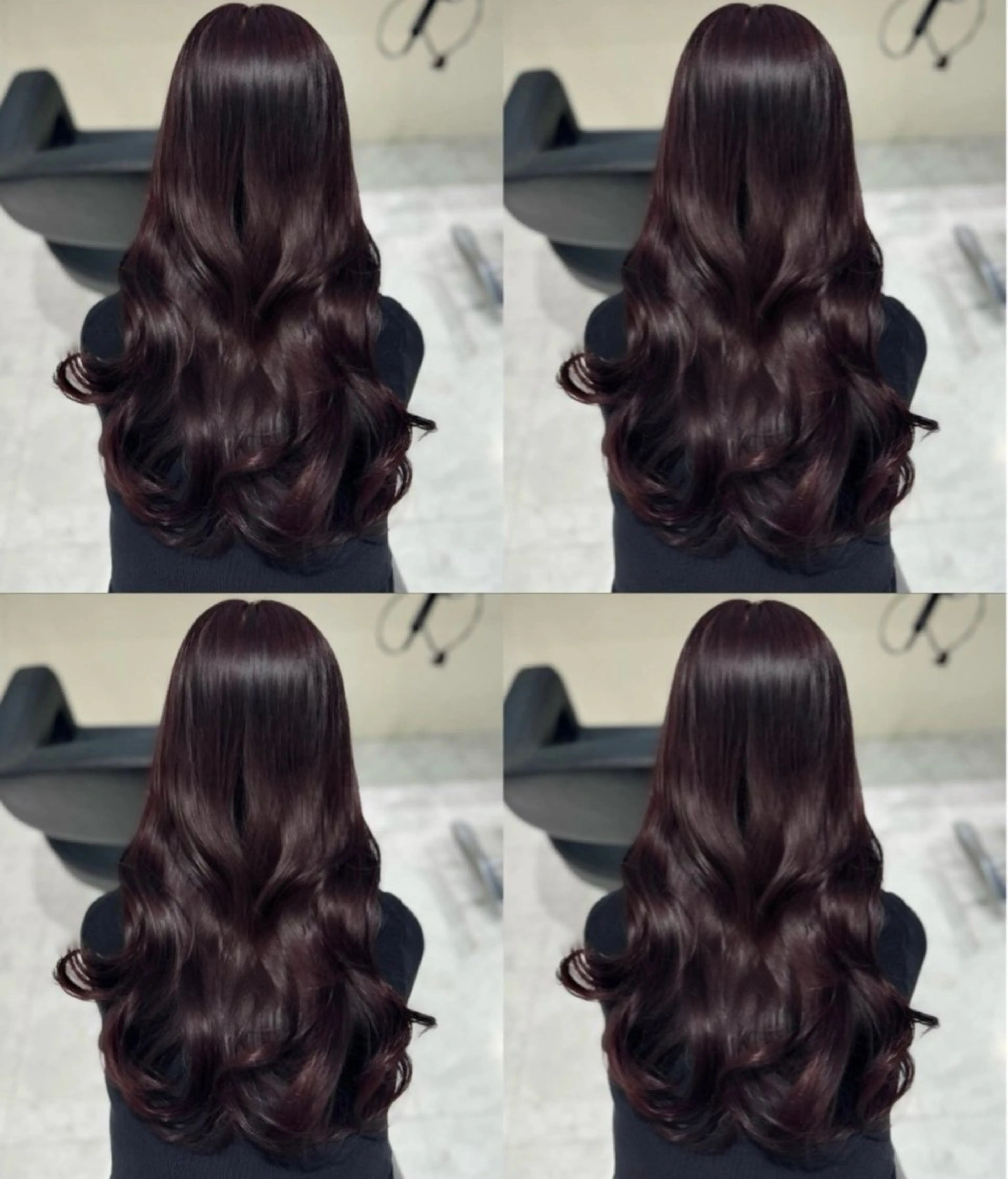 寒色系ワンカラー＋ Aujua2step ＋超音波アイロン【髪質改善/韓国へア2】（寒色、艶髪）の写真