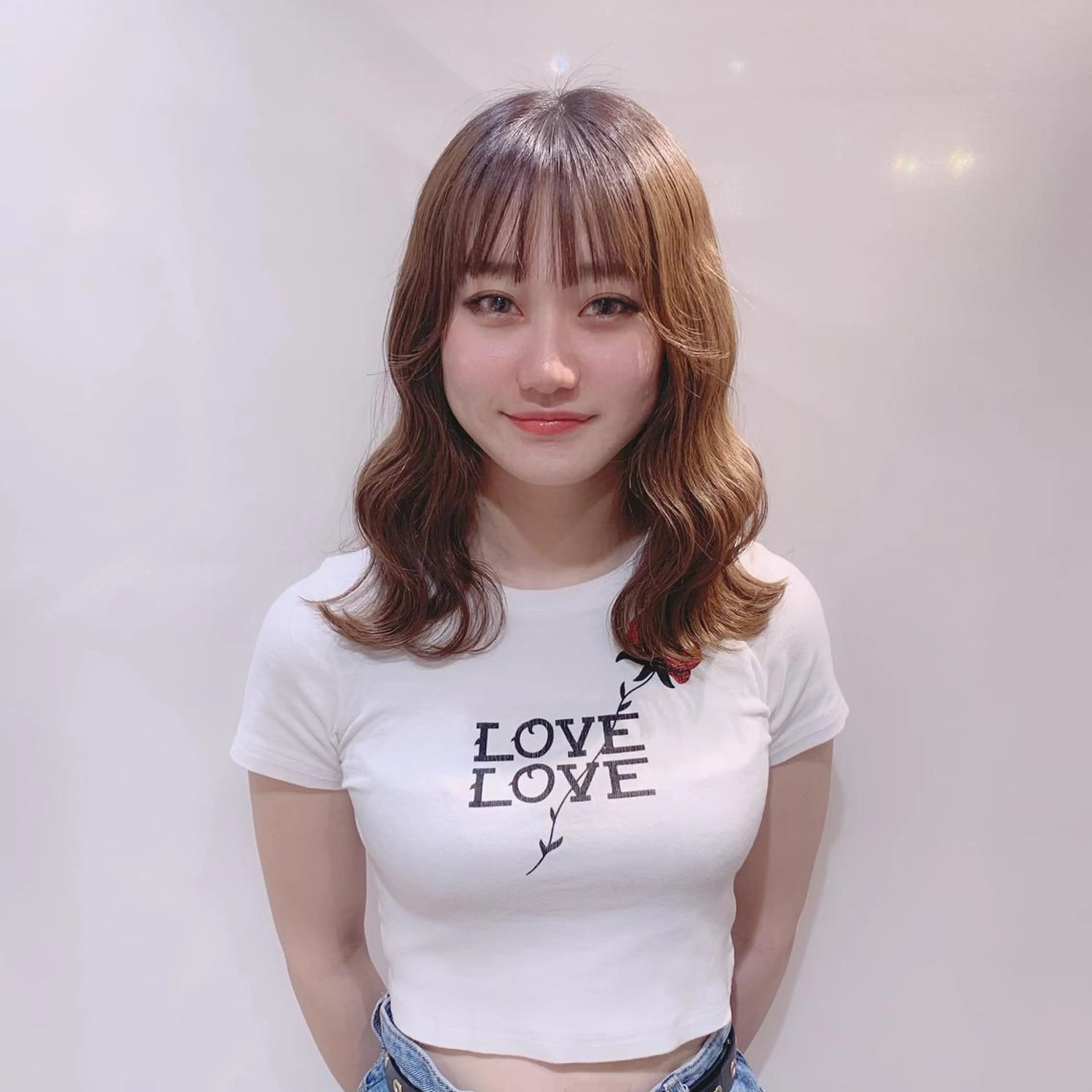ミディアム カラー ヘアアレンジ 柔らか垢抜けｶﾗｰと ｶｯﾄ🫧ASUKAのヘアスタイル