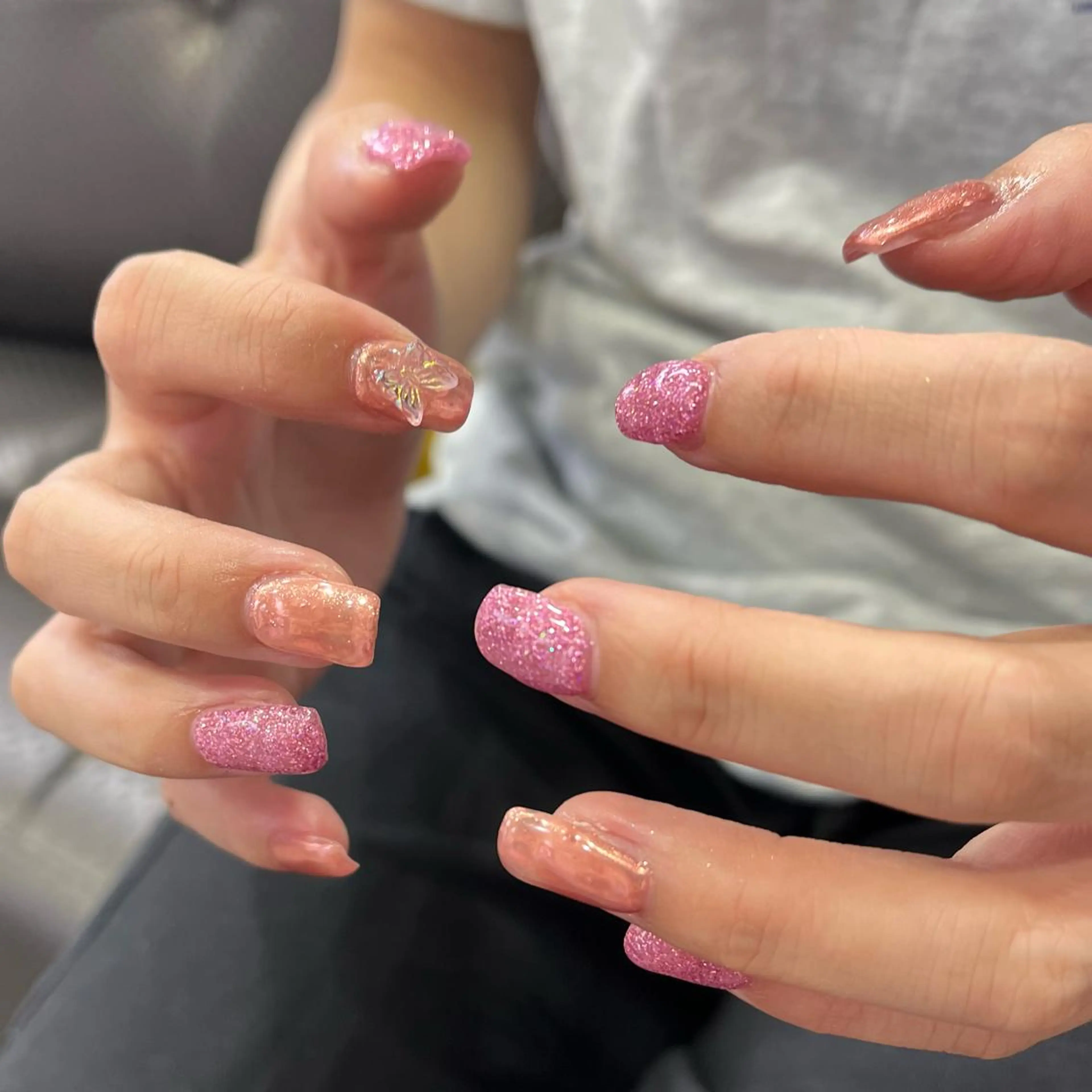 ネイル 海外girl🤎 透明感ベージュmaoのヘアスタイル