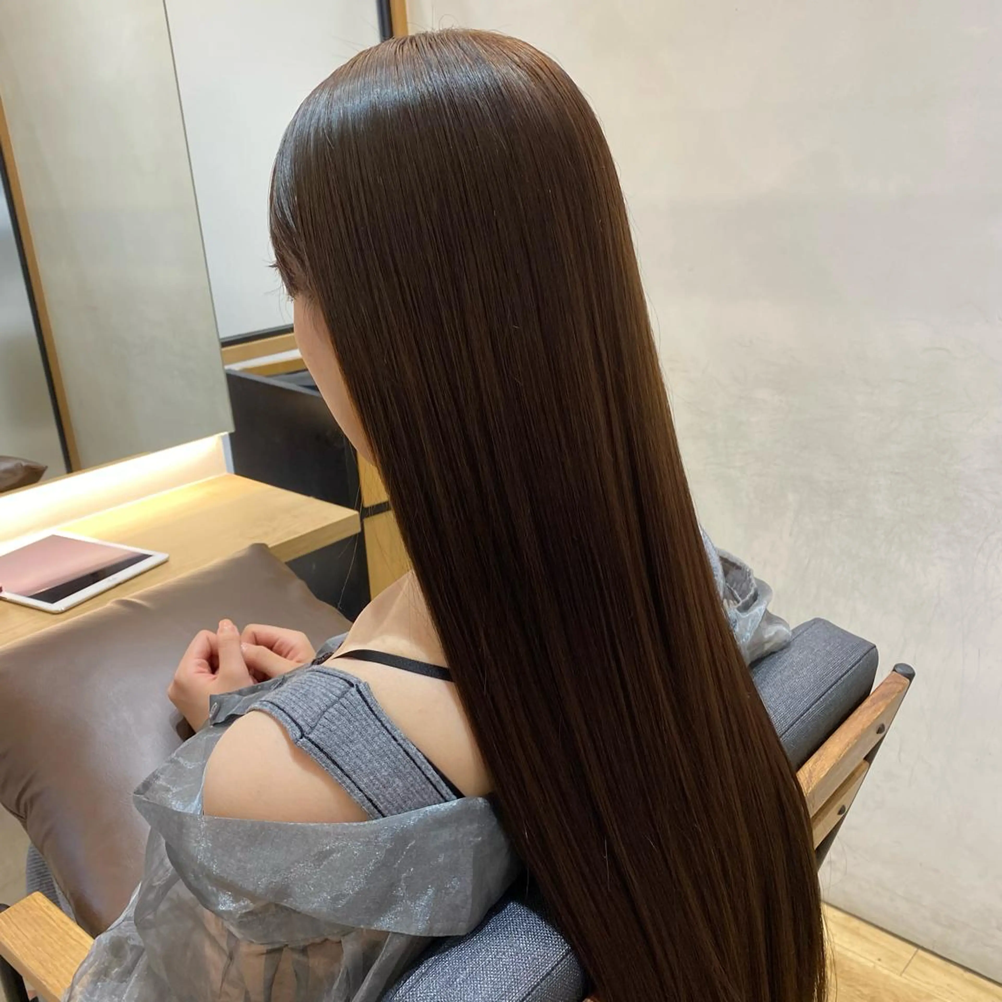ロング カラー ヘアカラー ついざき はるかのヘアスタイル