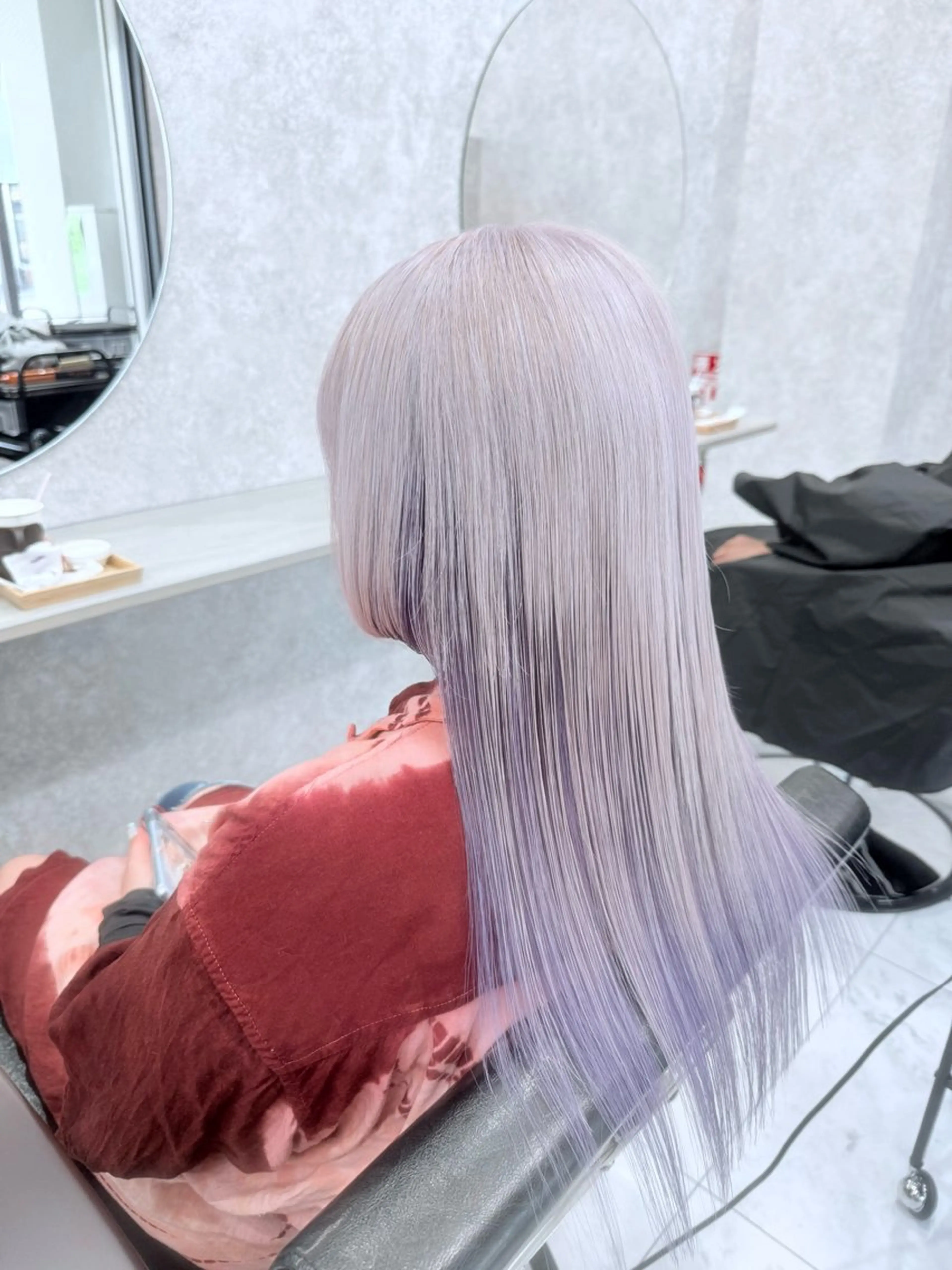 セミロング カラー ブリーチ ケアブリーチ デザインカラー ダブルカラー ハイトーンカラー ヘアカラー 🌈派手髪ハイトーン 🌈鈴木亮太🌈のヘアスタイル