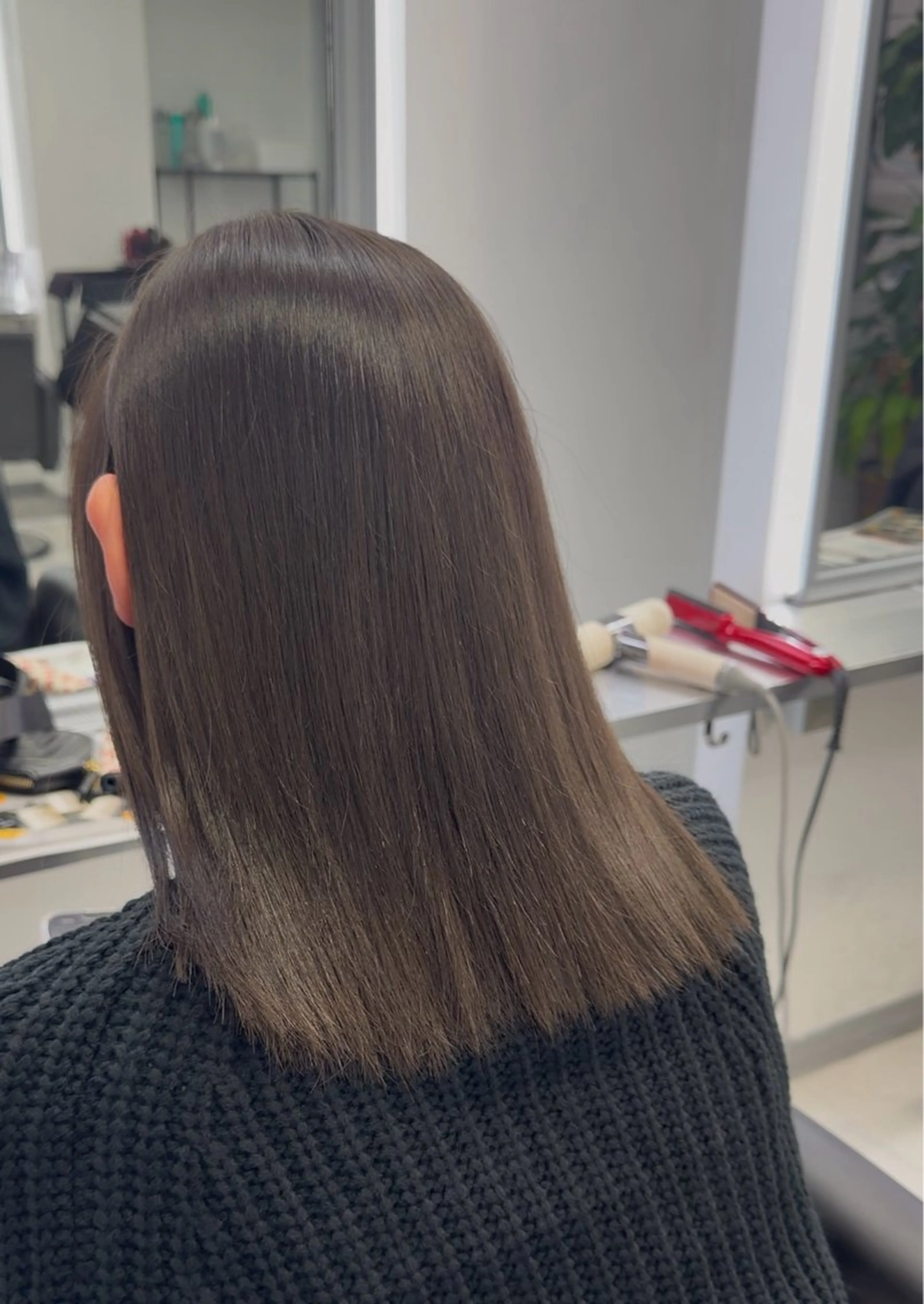 ミディアム 韓国風ヘア ヘアカラー 涼星/心斎橋/ モデル募集中👑のヘアスタイル