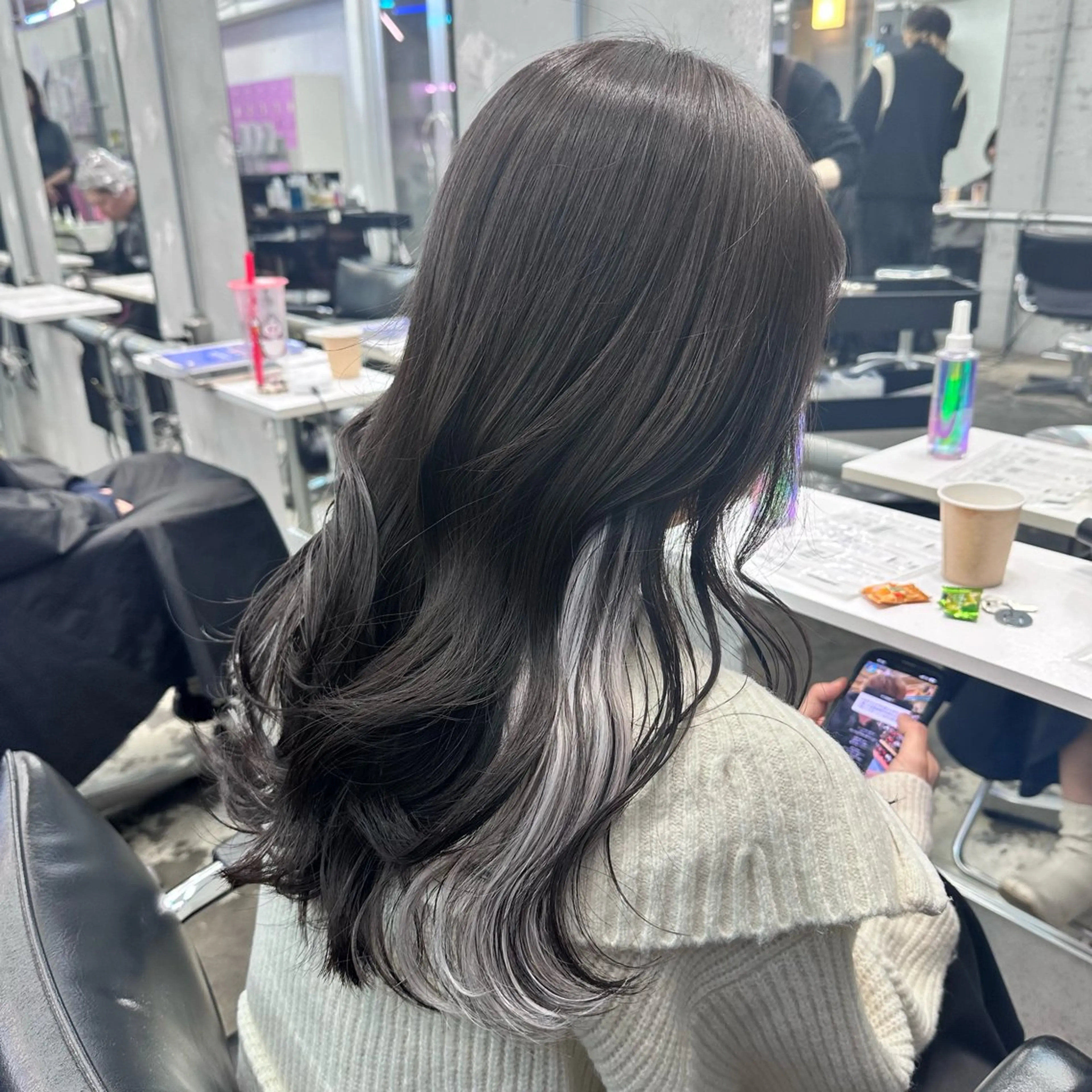 ロング カラー 🎀モテ暖色× エクステ🎀あかりのヘアスタイル