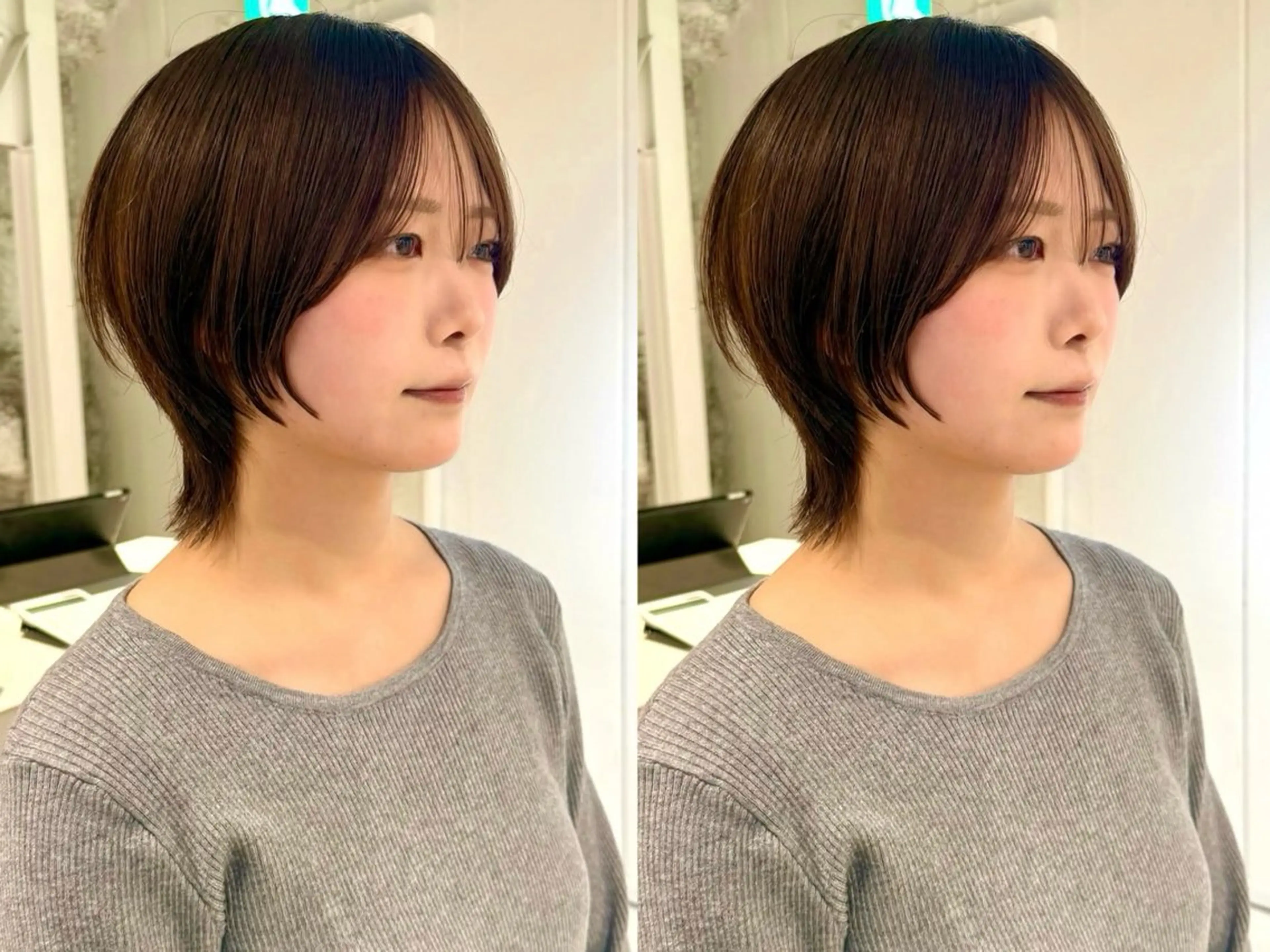 ショート カット ヘアカラー 骨格診断で絶対可愛い ✨丸みショート✨凌弥のヘアスタイル