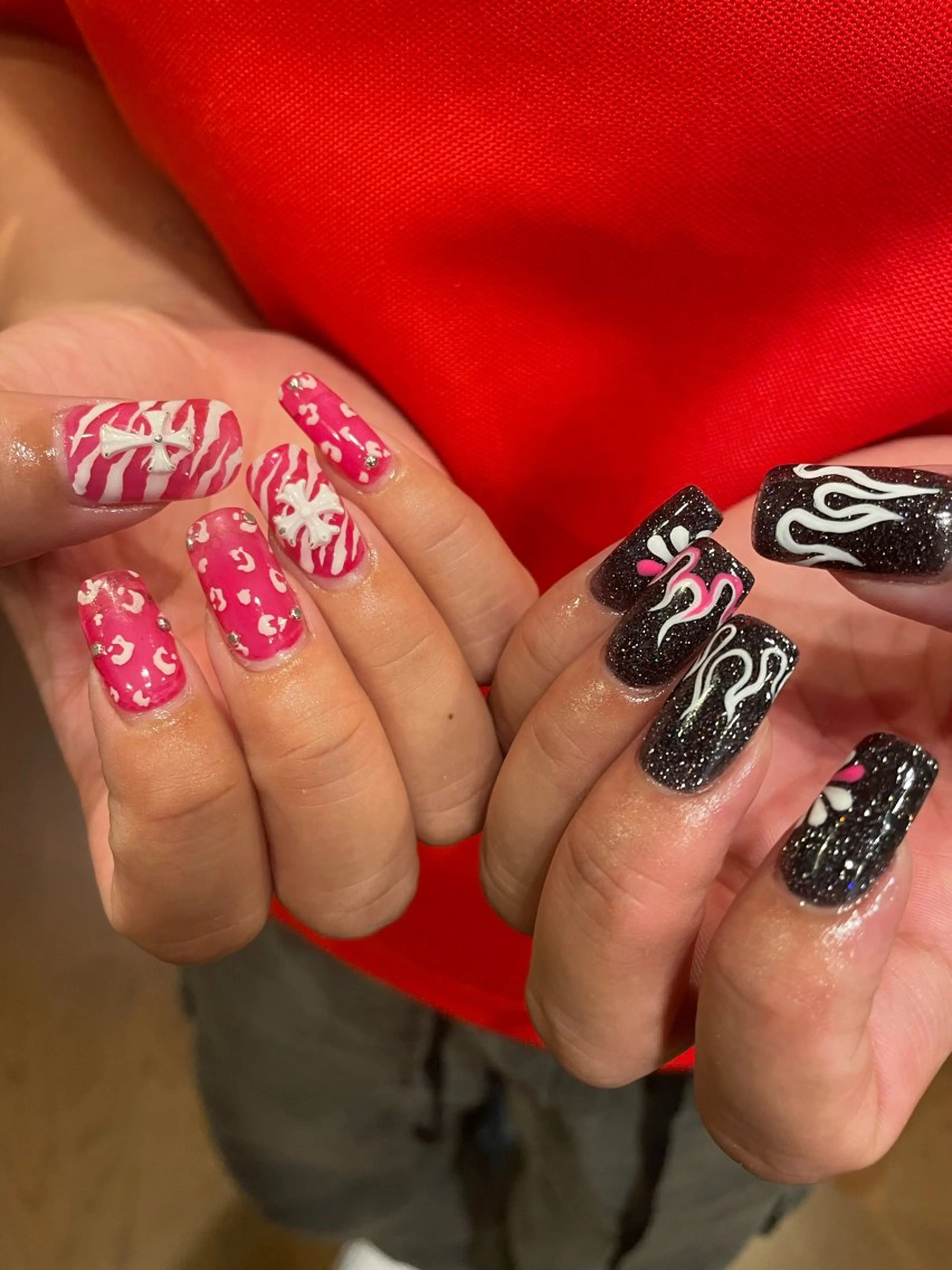 ネイル 長さ出し ネイルチップ ハンドネイル Ayu 🪐NEWWORLDのネイルデザイン