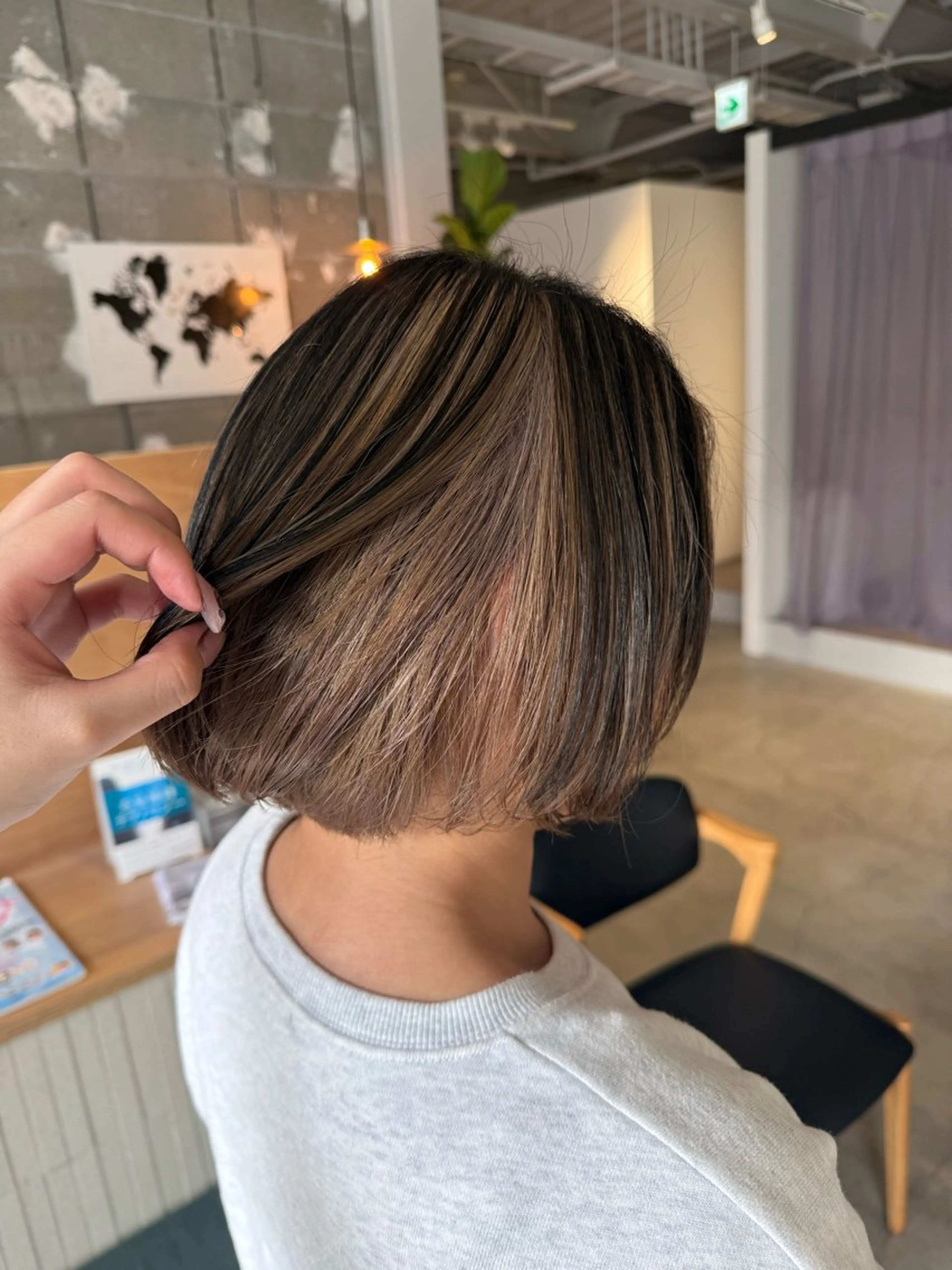 ミディアム ヘアカラー トリートメント 井手上 陽菜のヘアスタイル