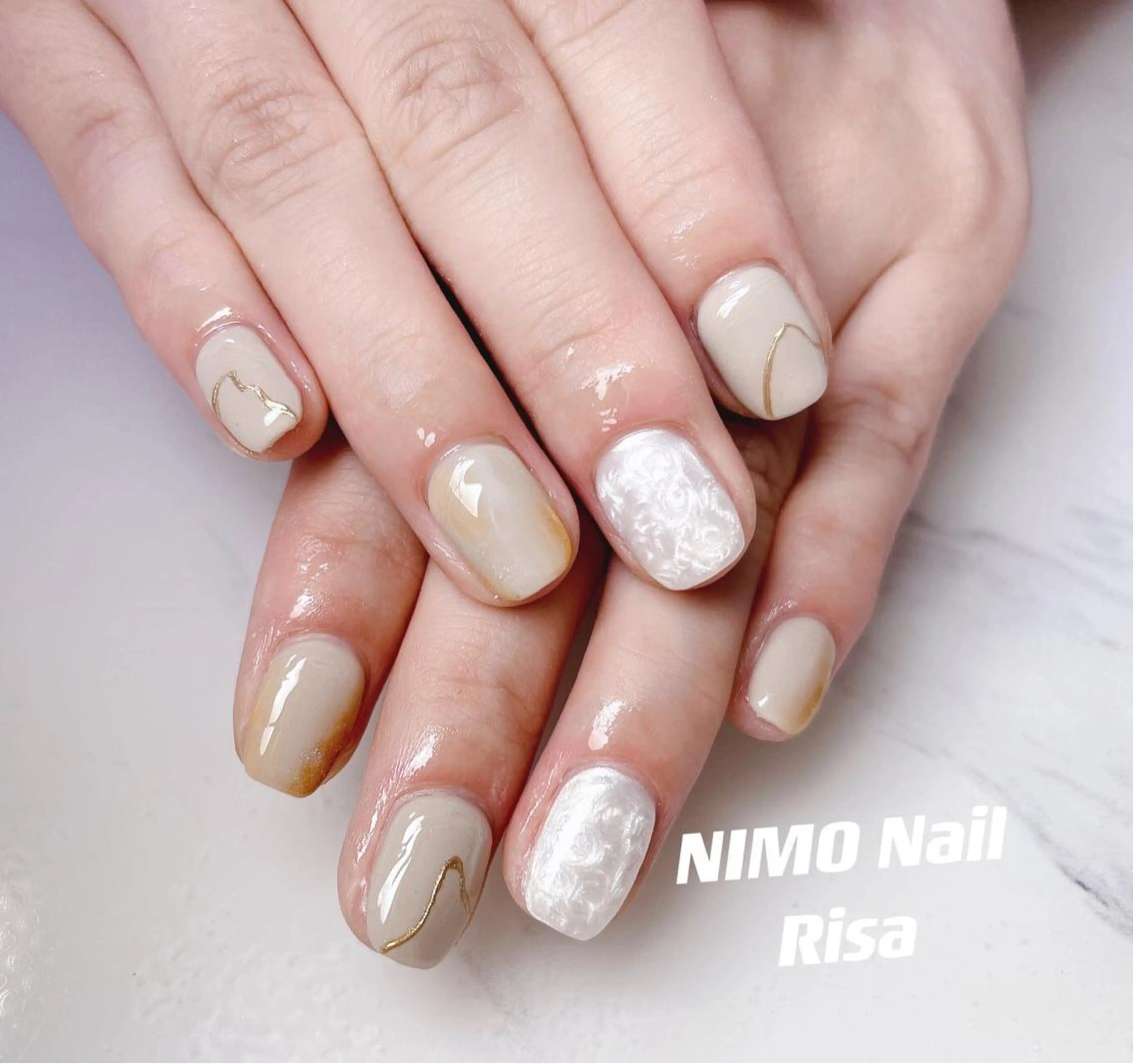 ネイル ハンドネイル RI SA☀️ リサのネイルデザイン