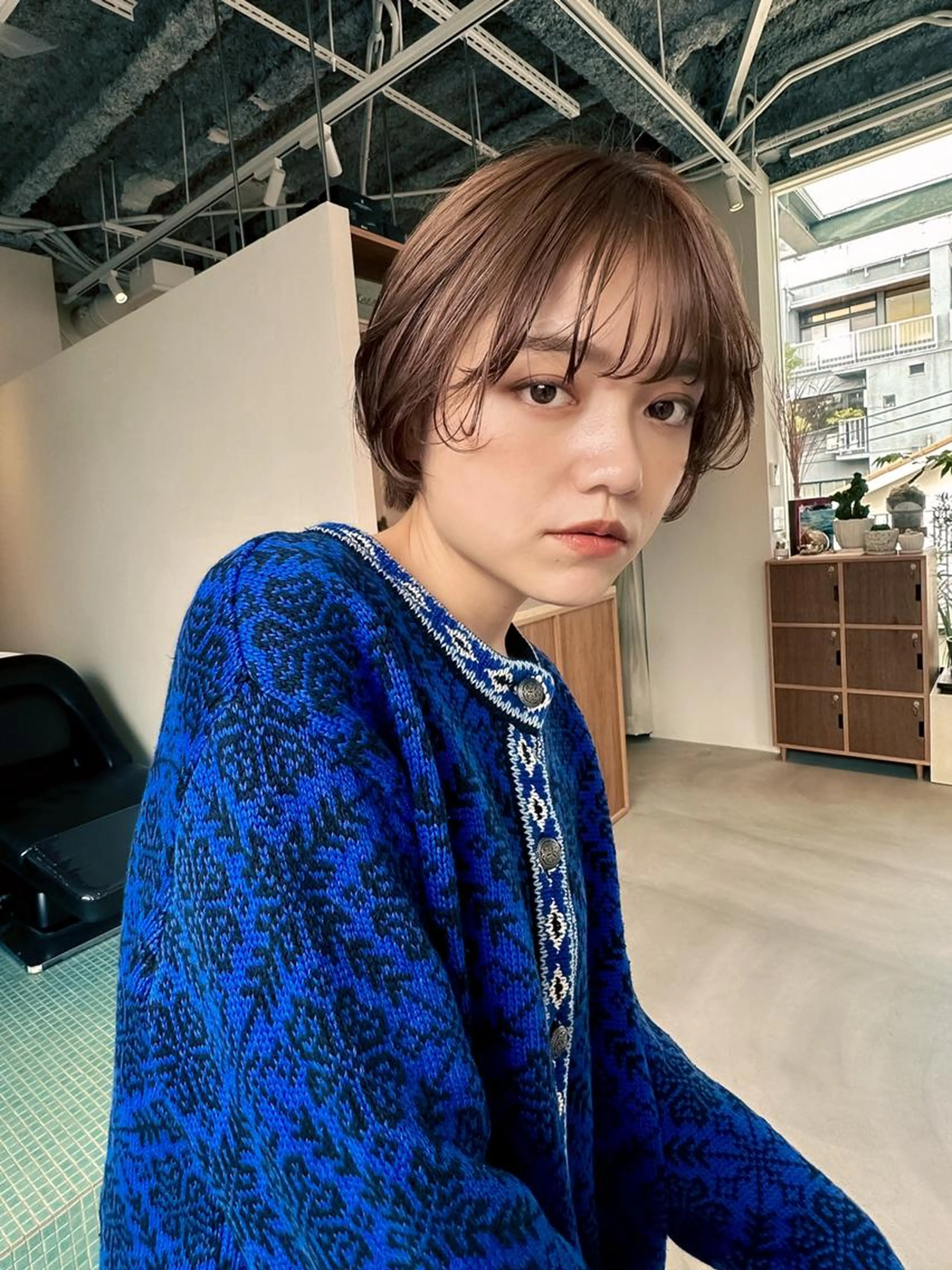 カット&白髪ぼかしハイライト+前処理tr_¥17600の写真