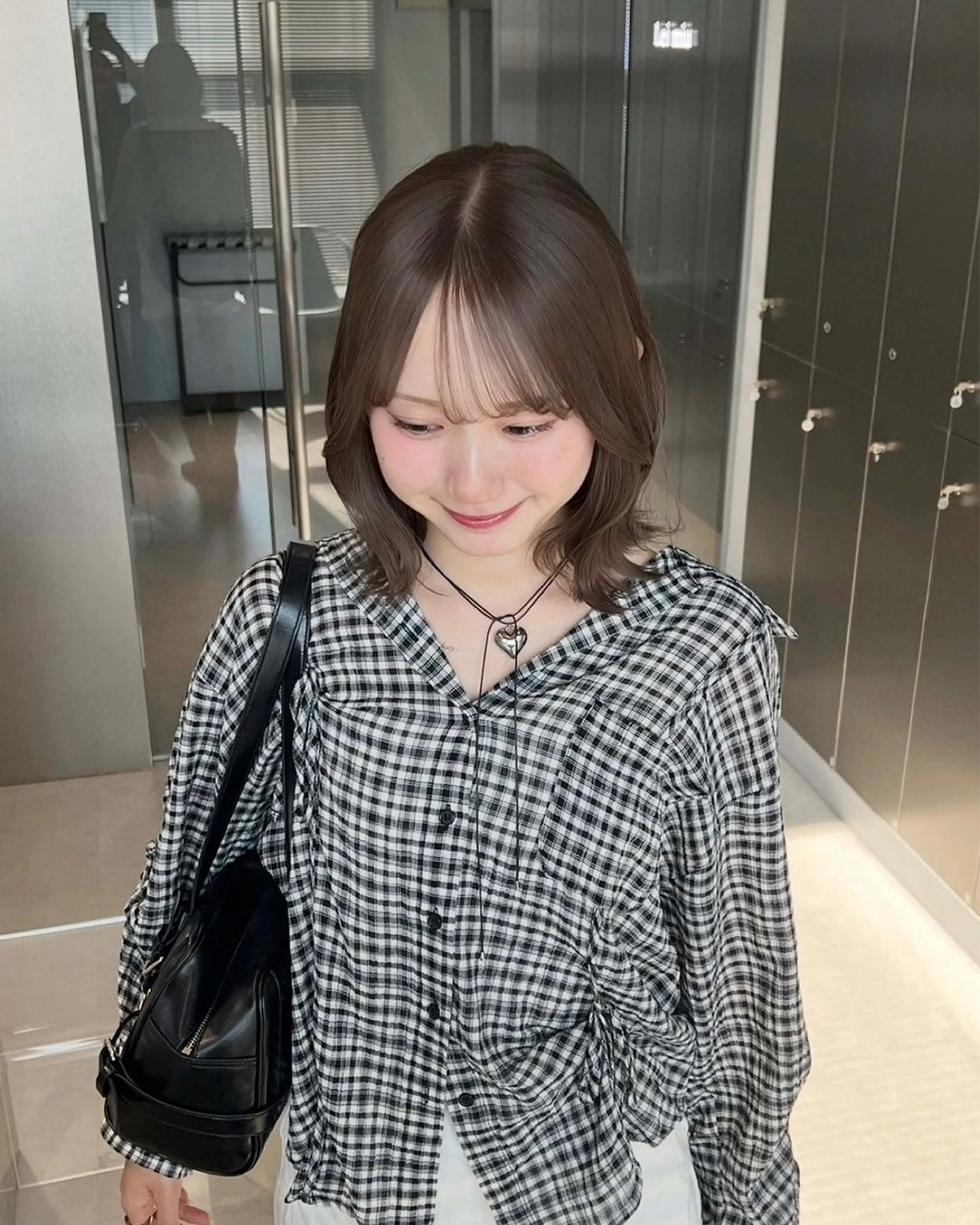 ミディアム ゆみ／ lei miuのヘアスタイル