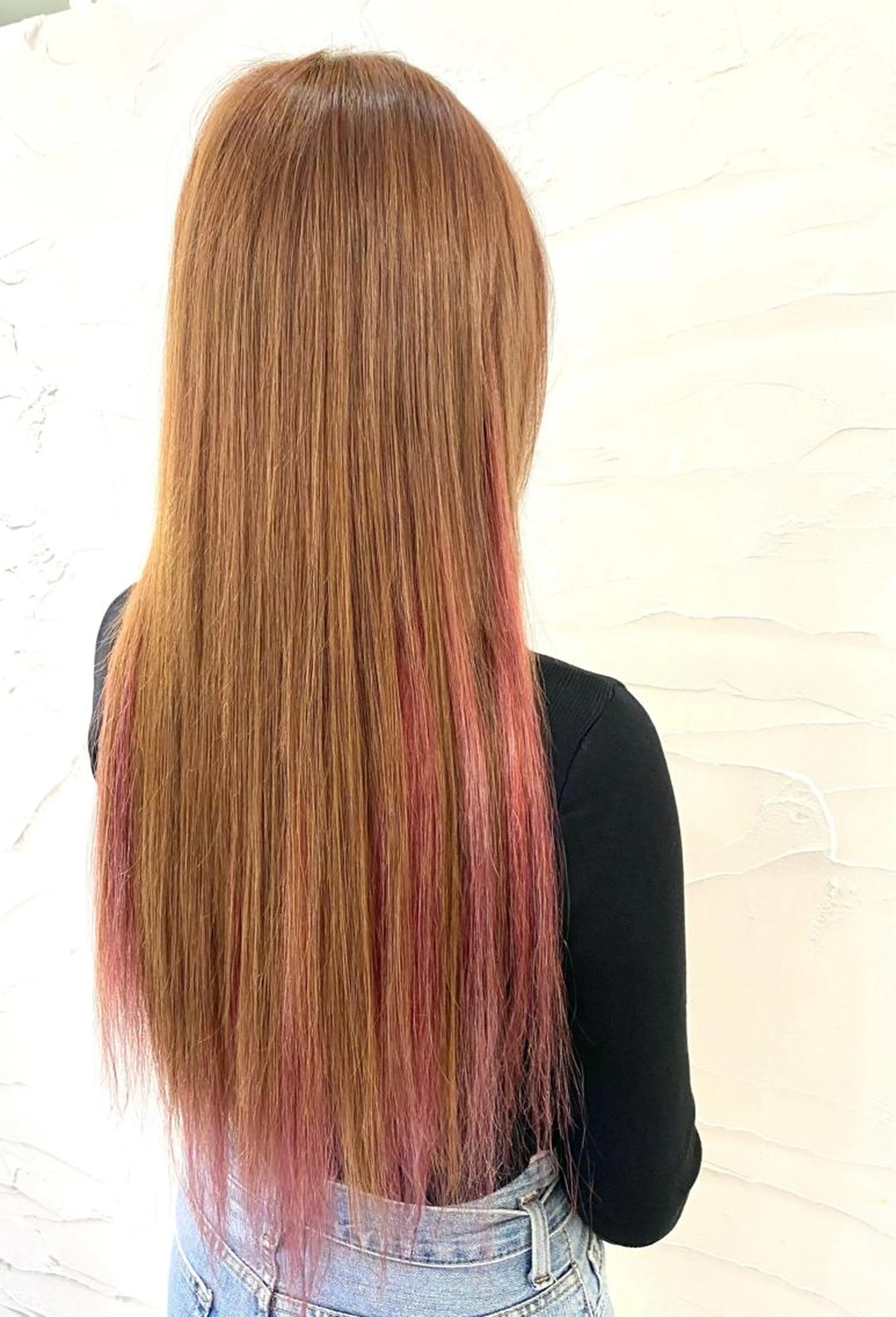 人毛100%エクステ80本の写真