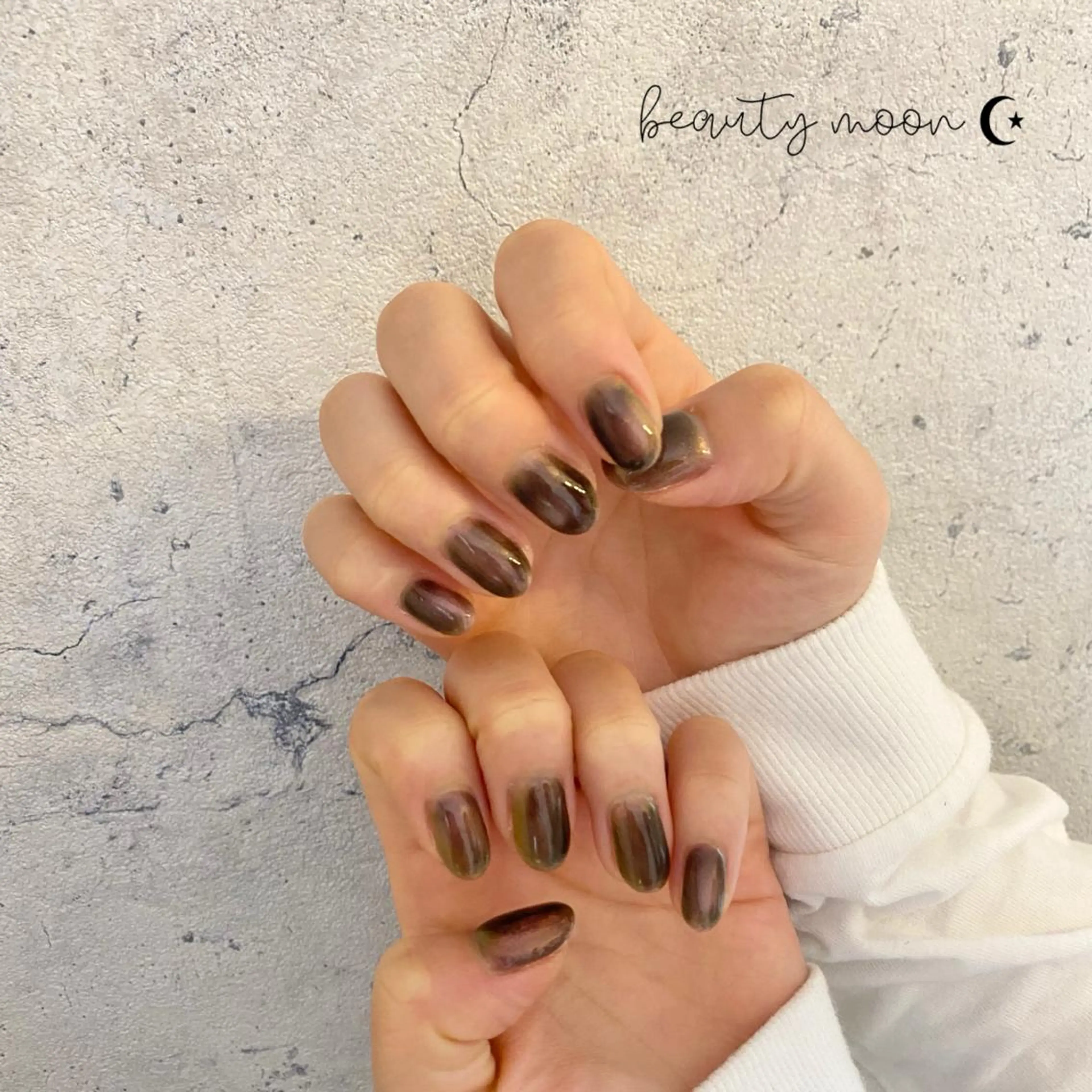 ネイル クリアネイル マグネットネイル beauty ☪︎moonのネイルデザイン