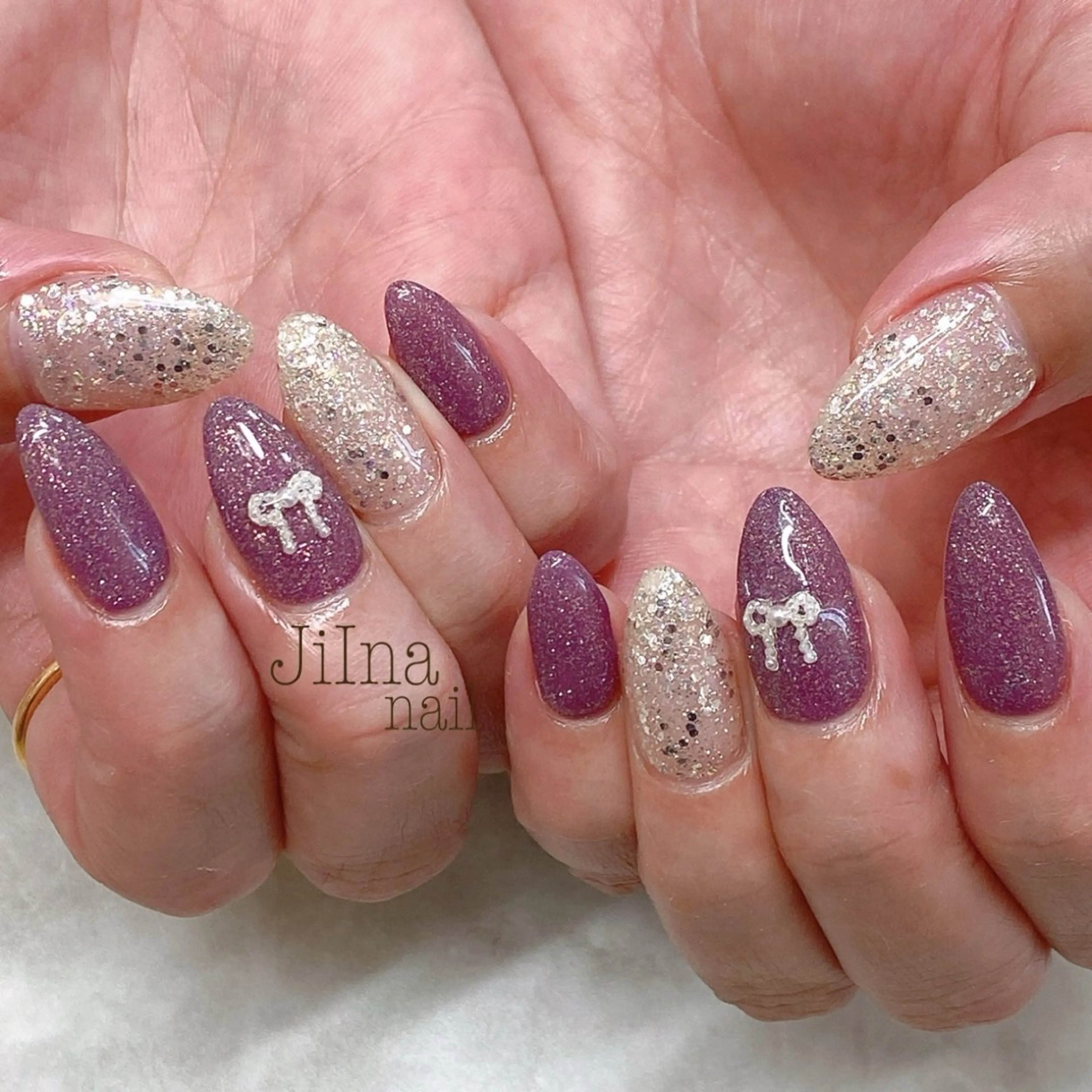 ネイル 持ち込み JiIna nailのネイルデザイン