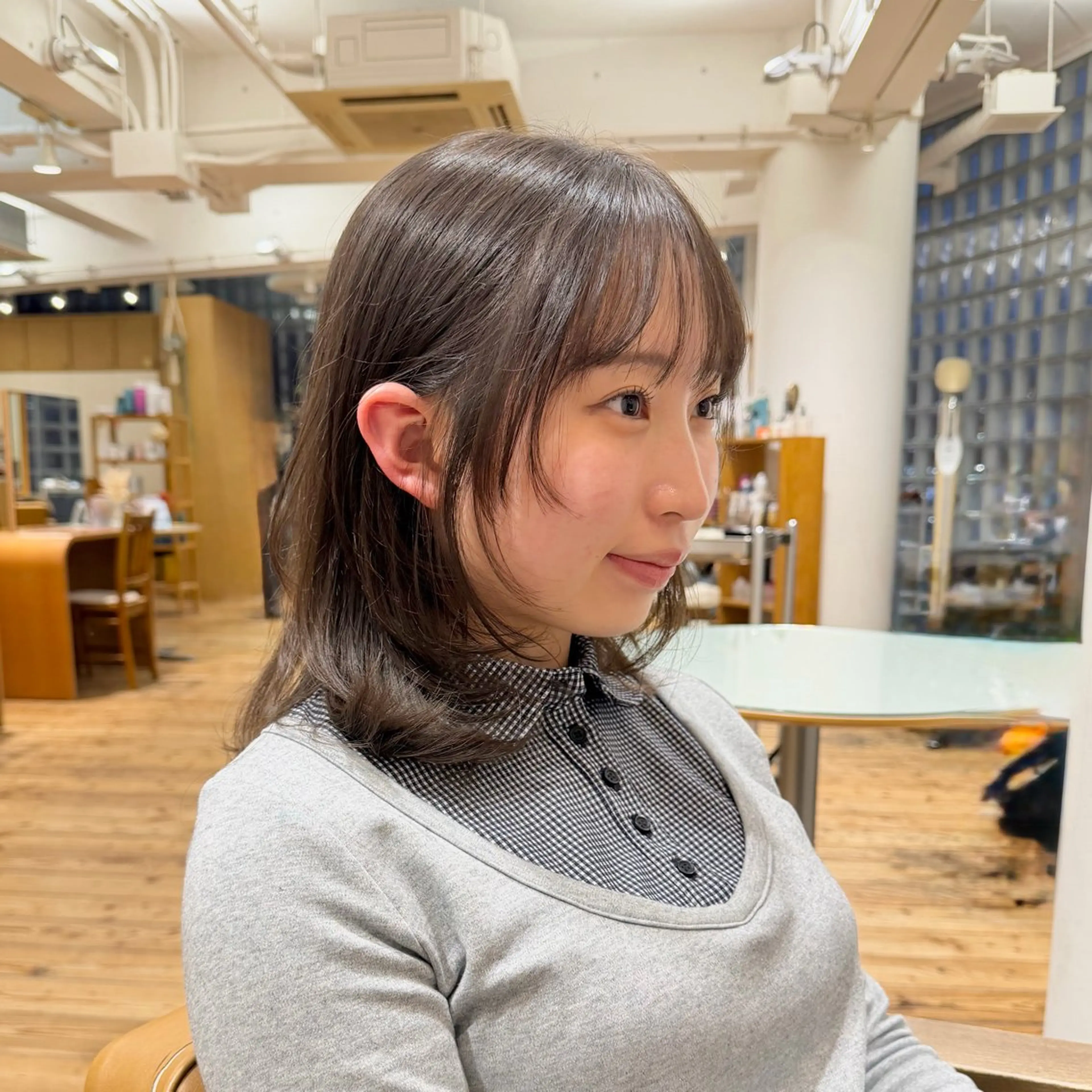 ミディアム 顔周りカット レイヤーカット カット カズヤ/垢抜けヘア/ 顔周り/ボブのヘアスタイル