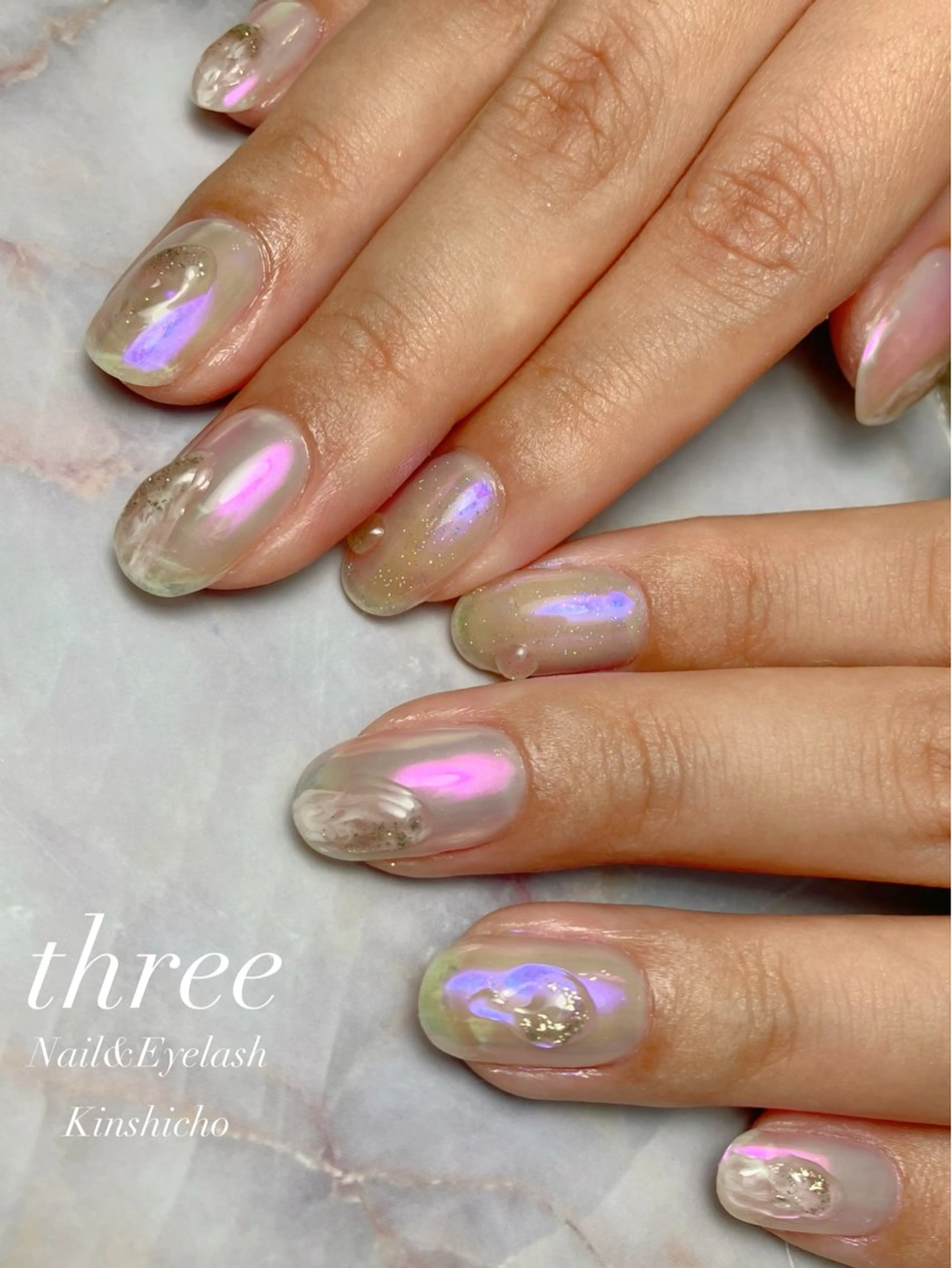 ネイル ハンドネイル three Nail&Eyeのネイルデザイン