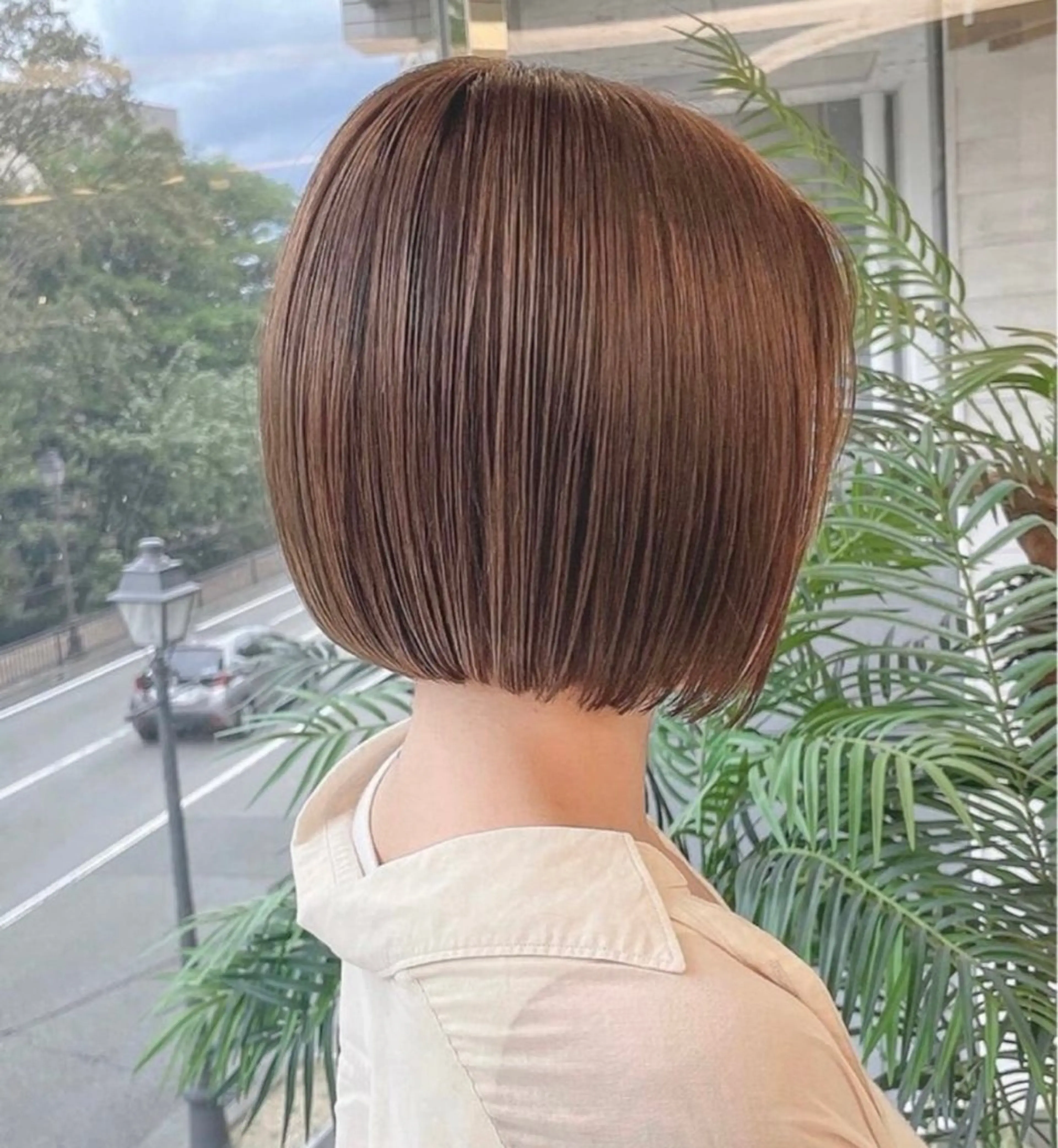 ミディアム 梶 久菜乃のヘアスタイル