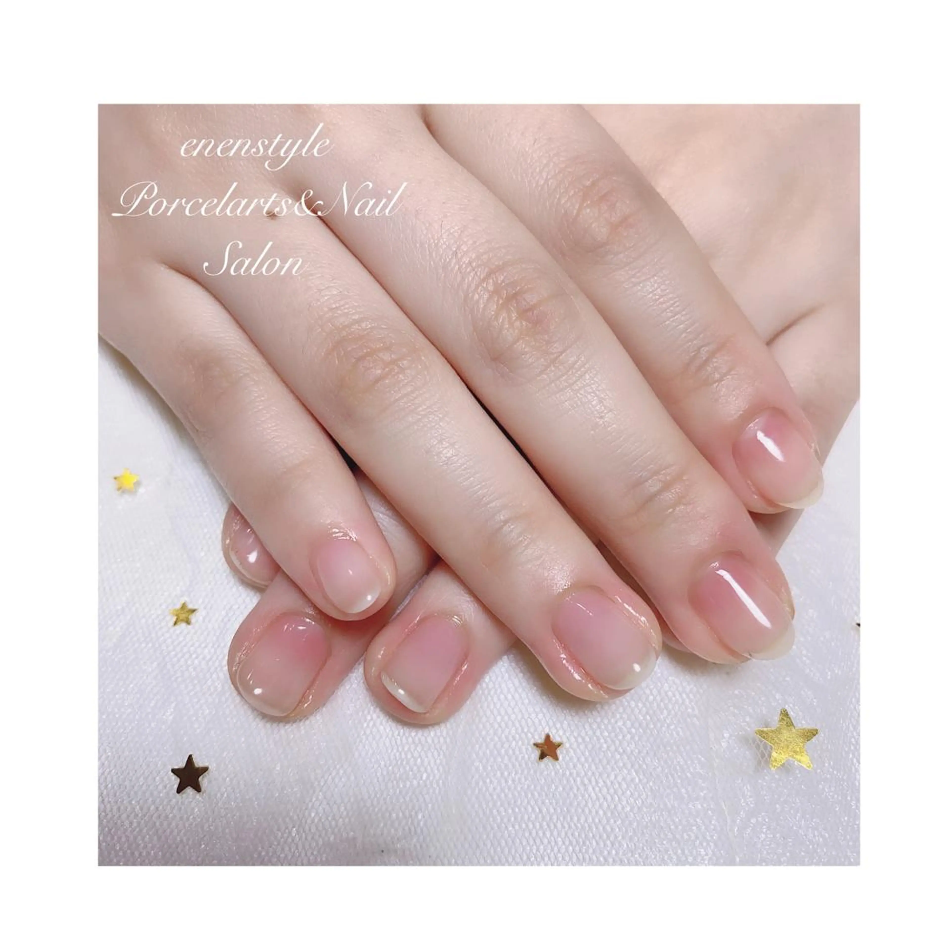 ショート ネイル ジェルネイル ニュアンスネイル オフィスネイル ワンカラーネイル パラジェル 👑enen style👑のネイルデザイン