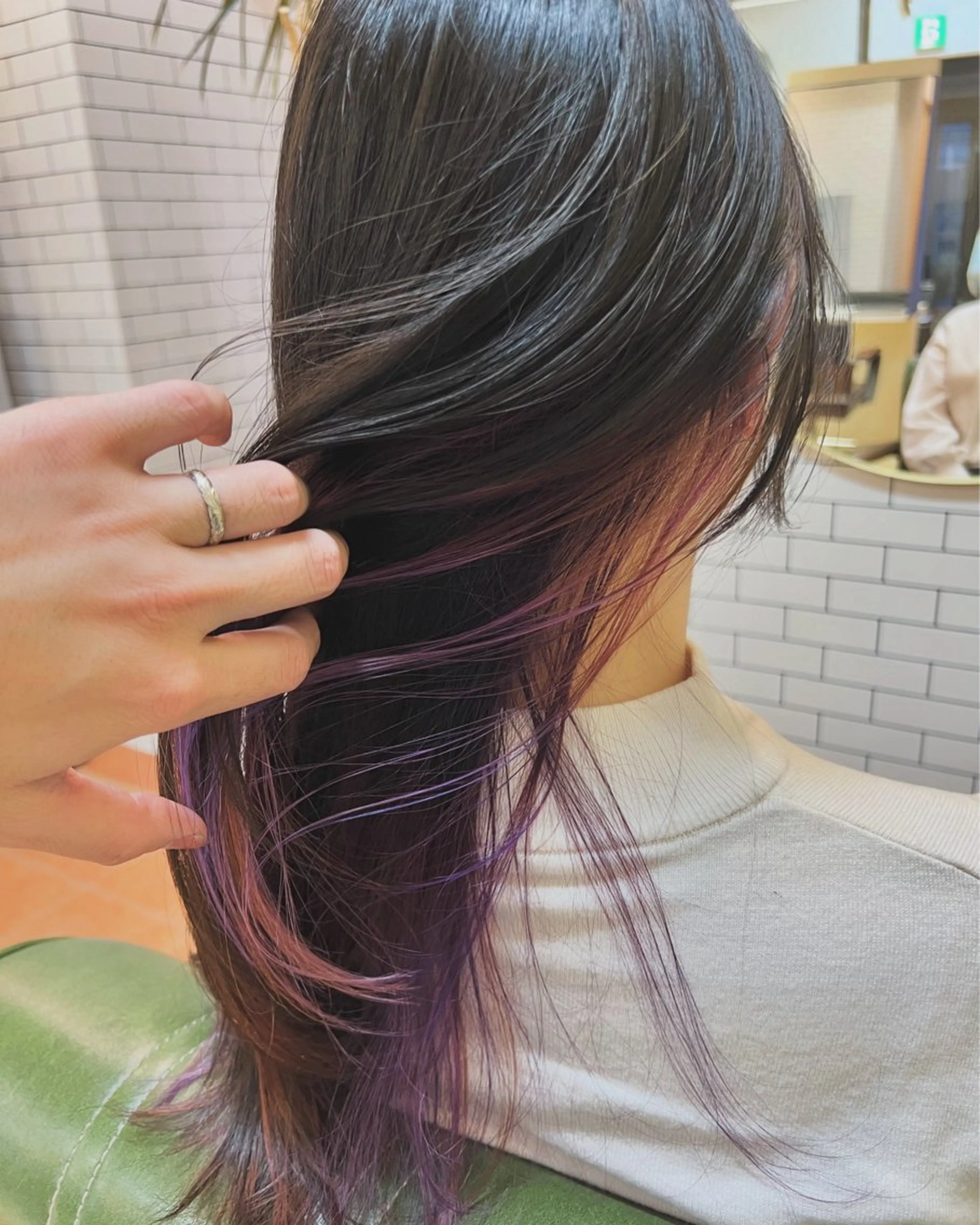 ロング カラー ヘアカラー トリートメント 石井 佑樹のヘアスタイル