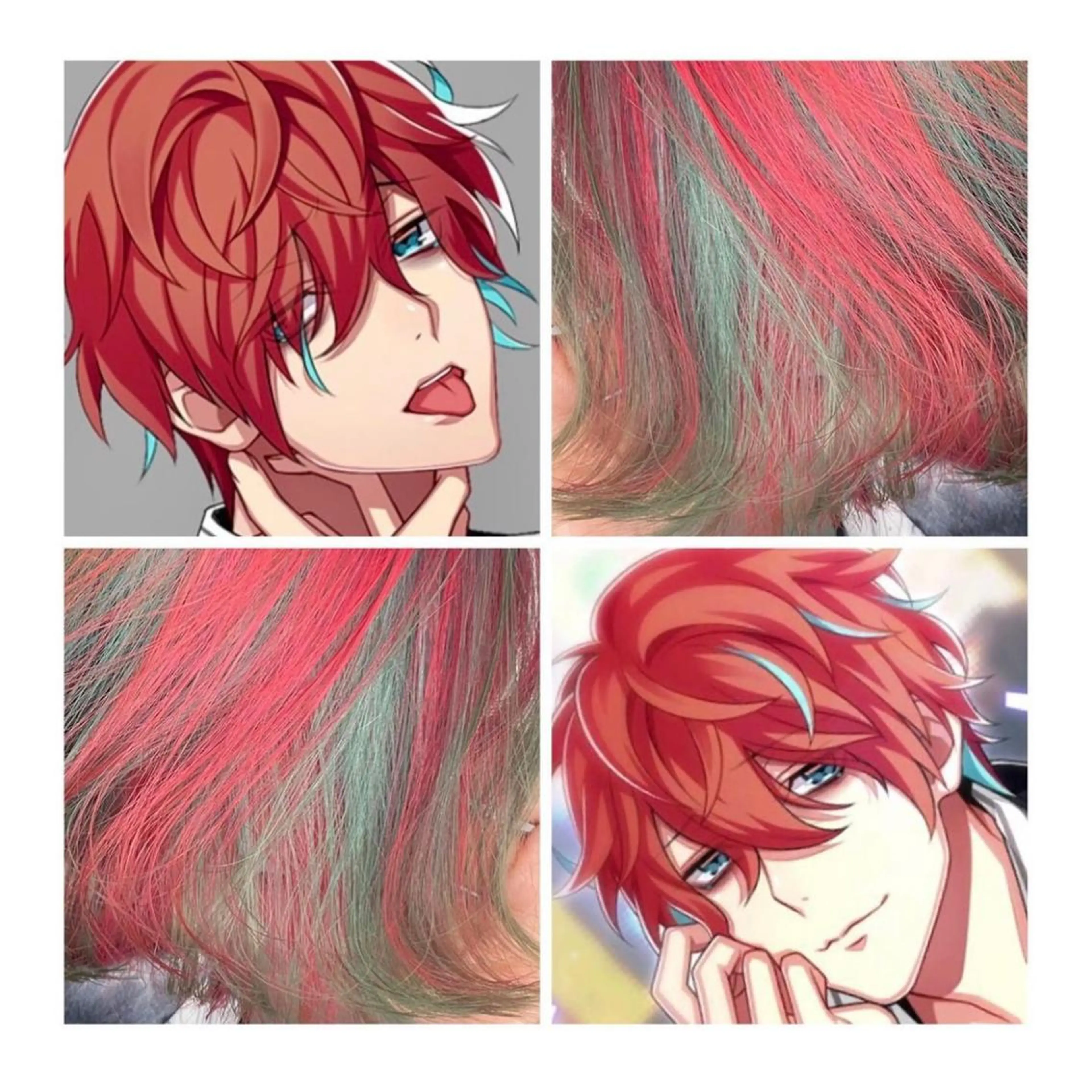 ショート カラー ブリーチ メッシュ GARU-ガル-所属・TSUNO🦖 派手髪/オタク美容師のヘアスタイル