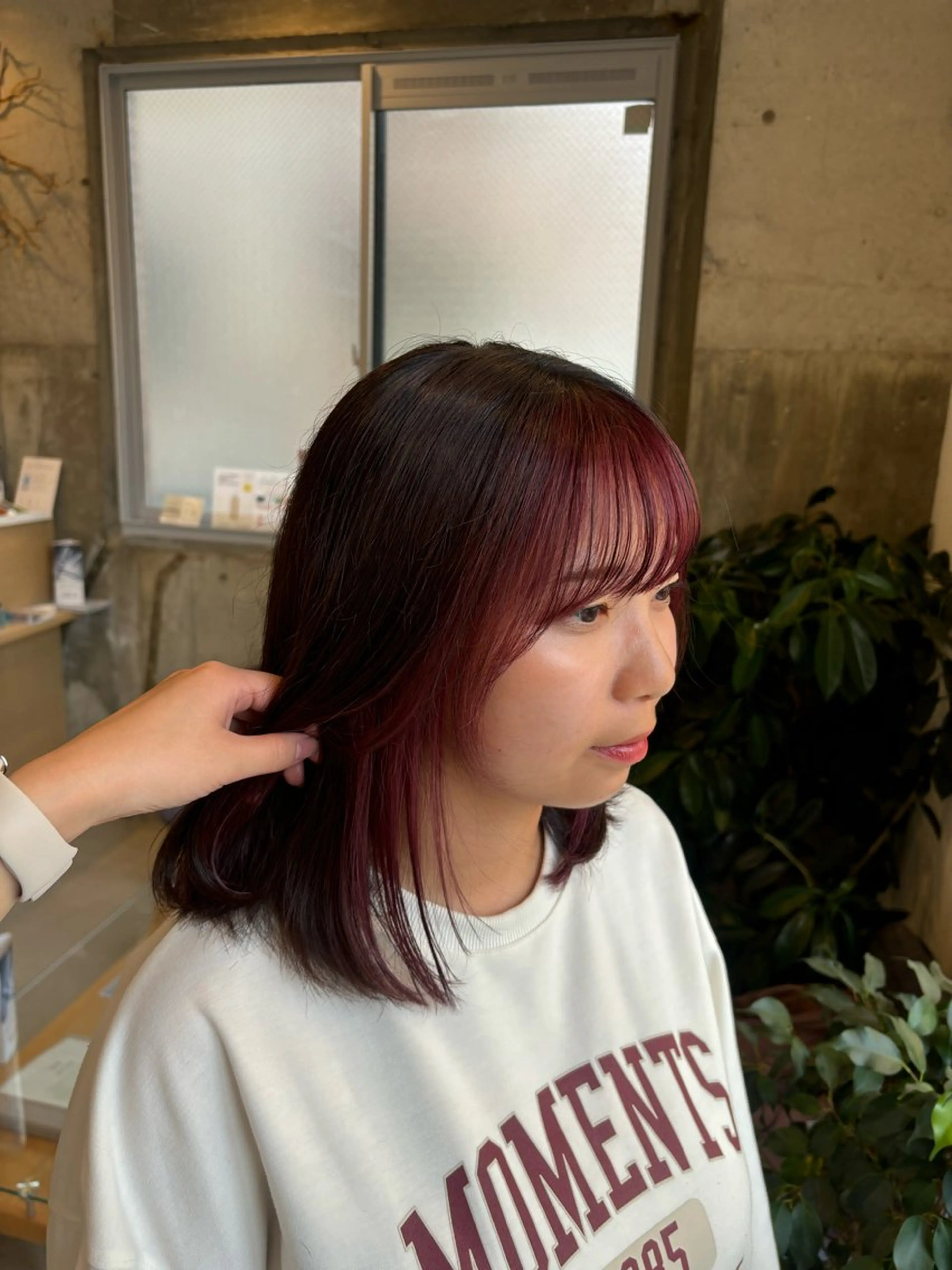 セミロング ミストバング レイヤーカット🥀/ 大曽根🤍yuukaのヘアスタイル