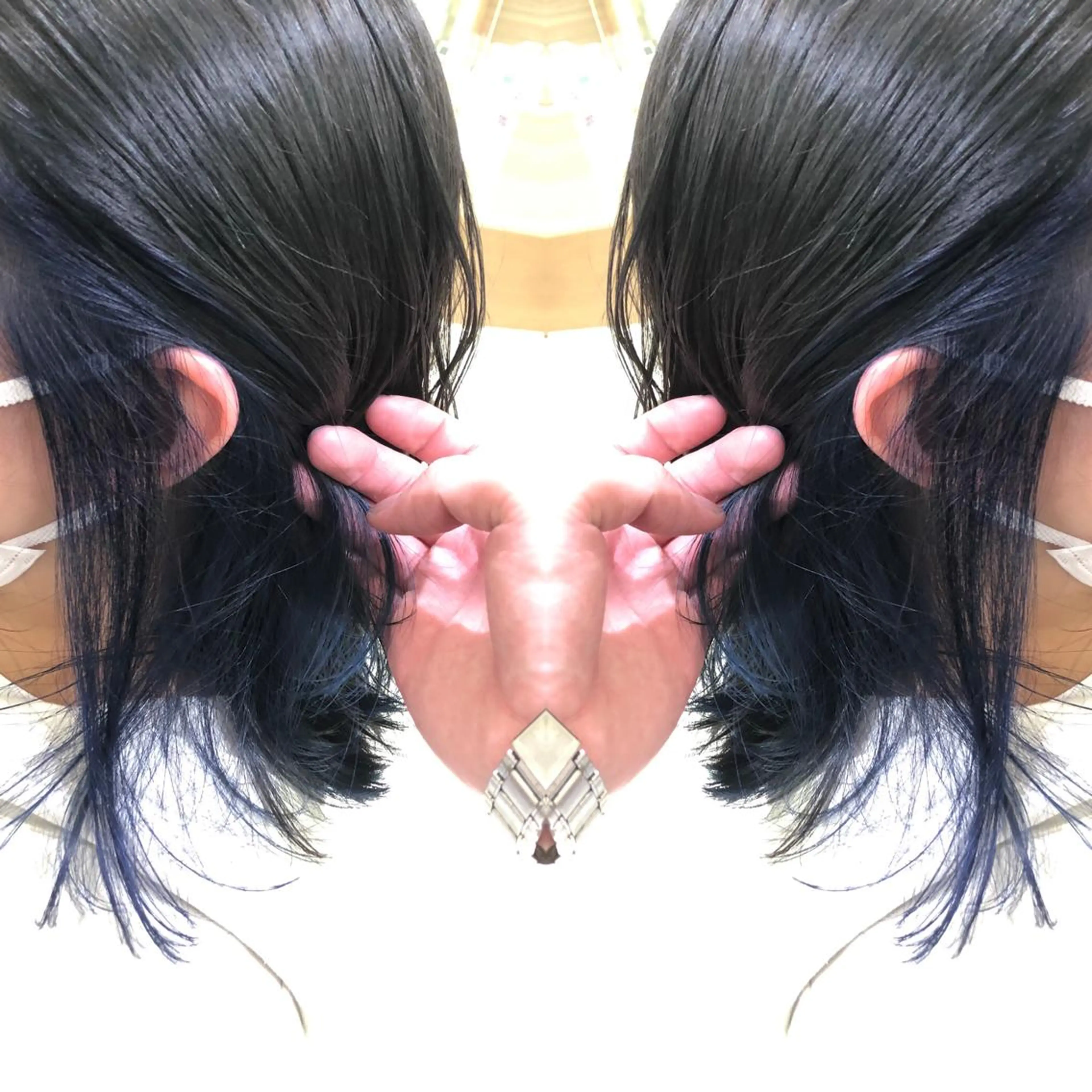 ミディアム カラー 韓国レイヤー×透明感 カラー/山崎一輝のヘアスタイル