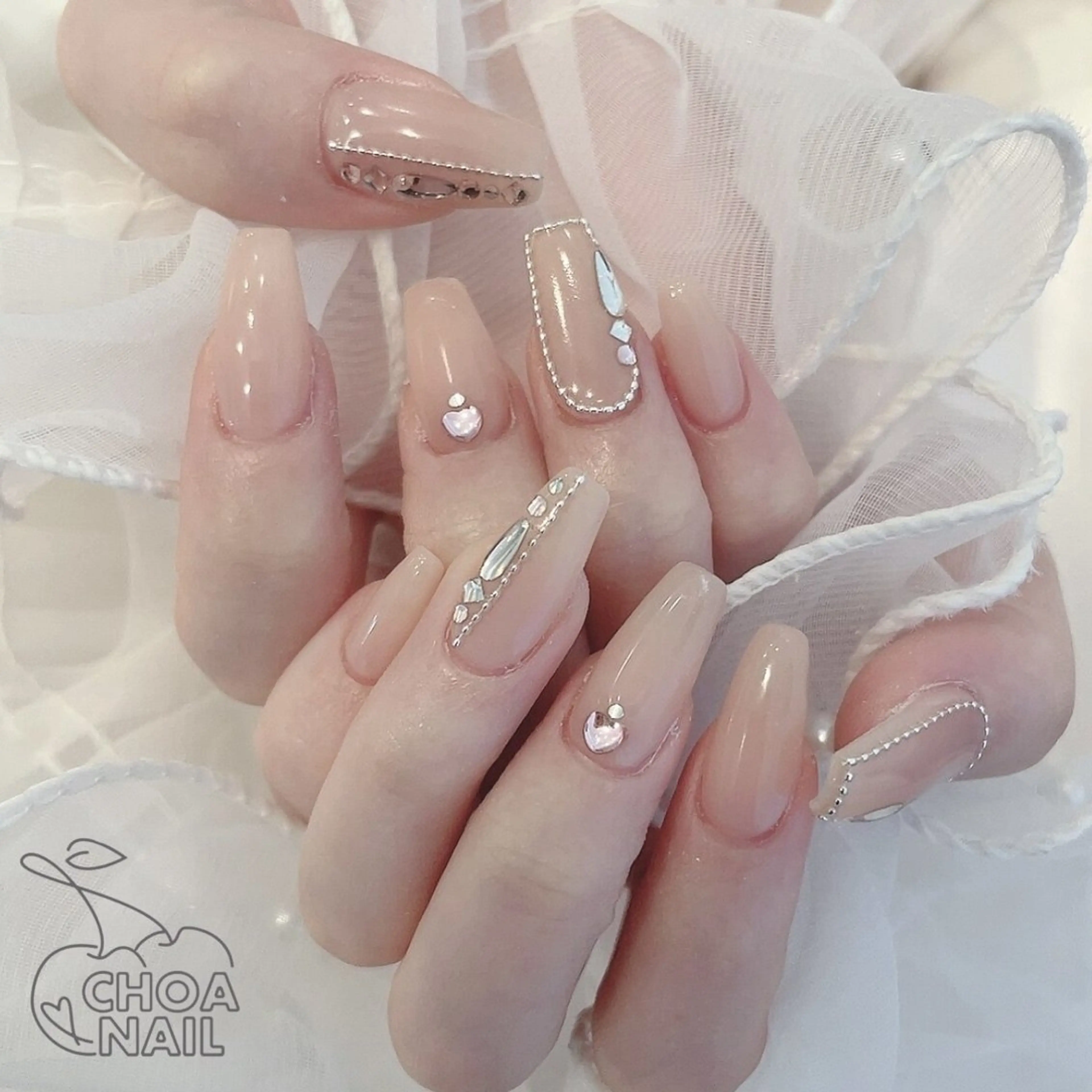 ネイル ストーンネイル CHOA NAILのネイルデザイン