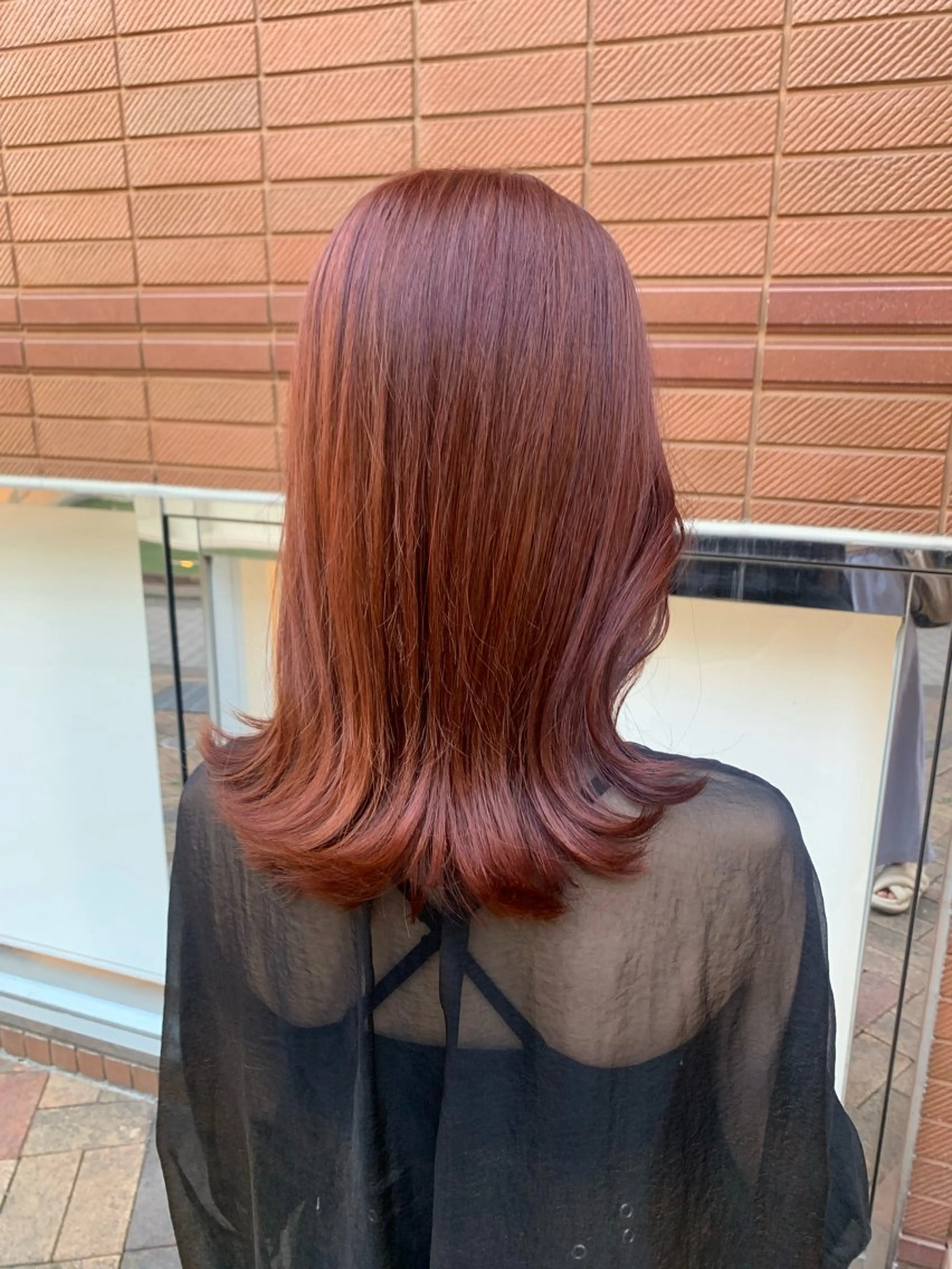 ミディアム カラー ヘアアレンジ ヘアカラー トリートメント yuka .のヘアスタイル