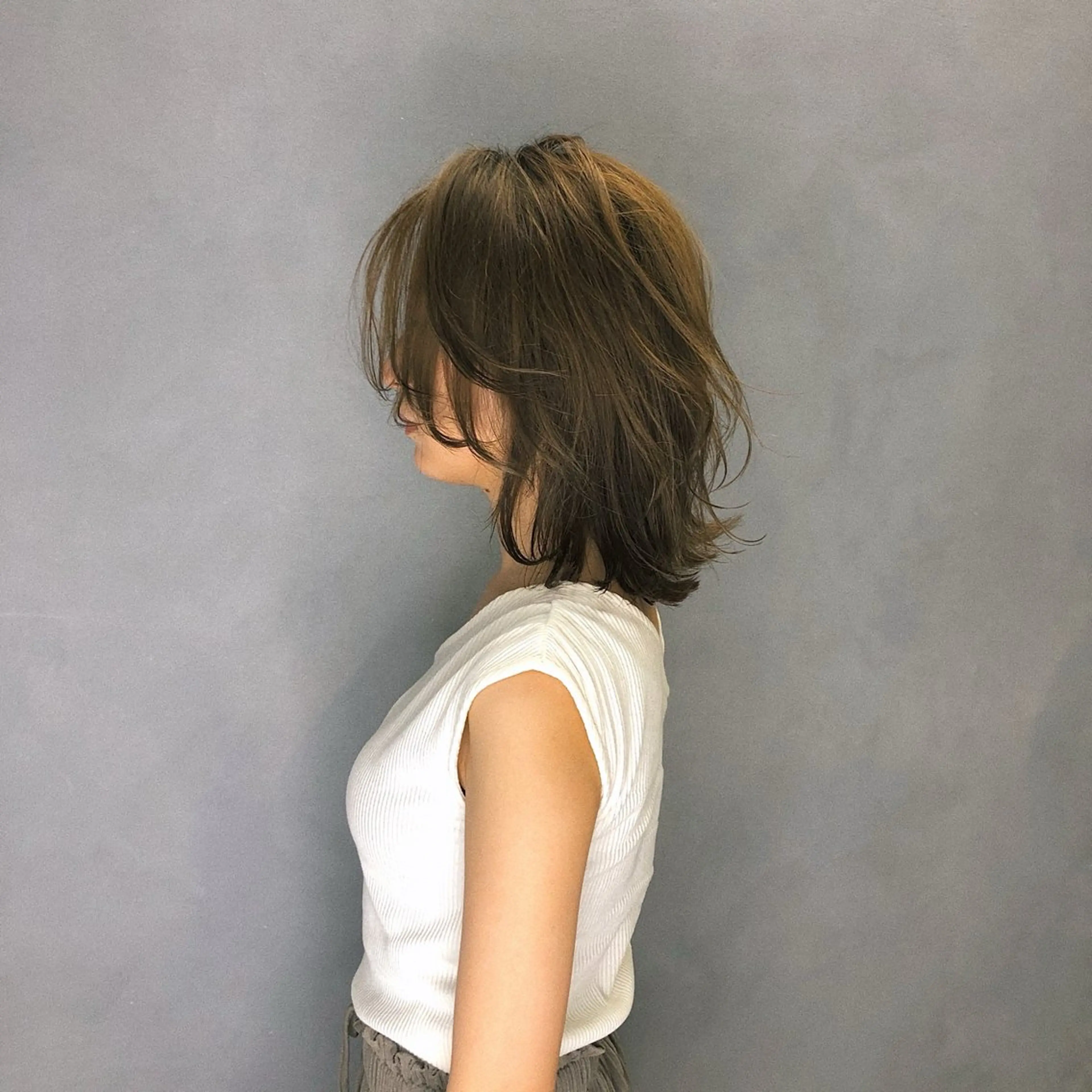 ミディアム カラー パーマ IT by ALBUM立川のヘアスタイル