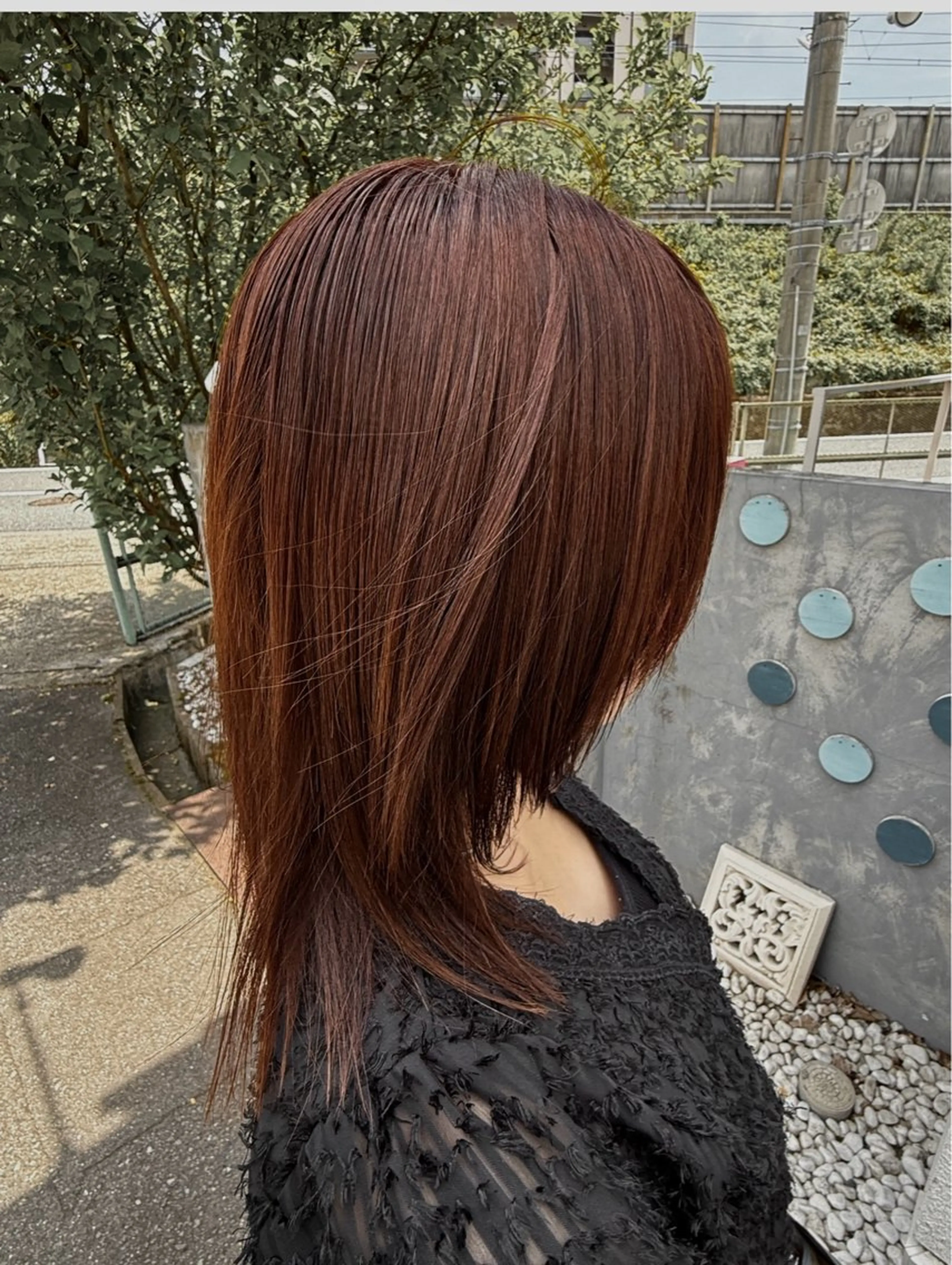 ミディアム カラー ヘアカラー 大立 七夏のヘアスタイル