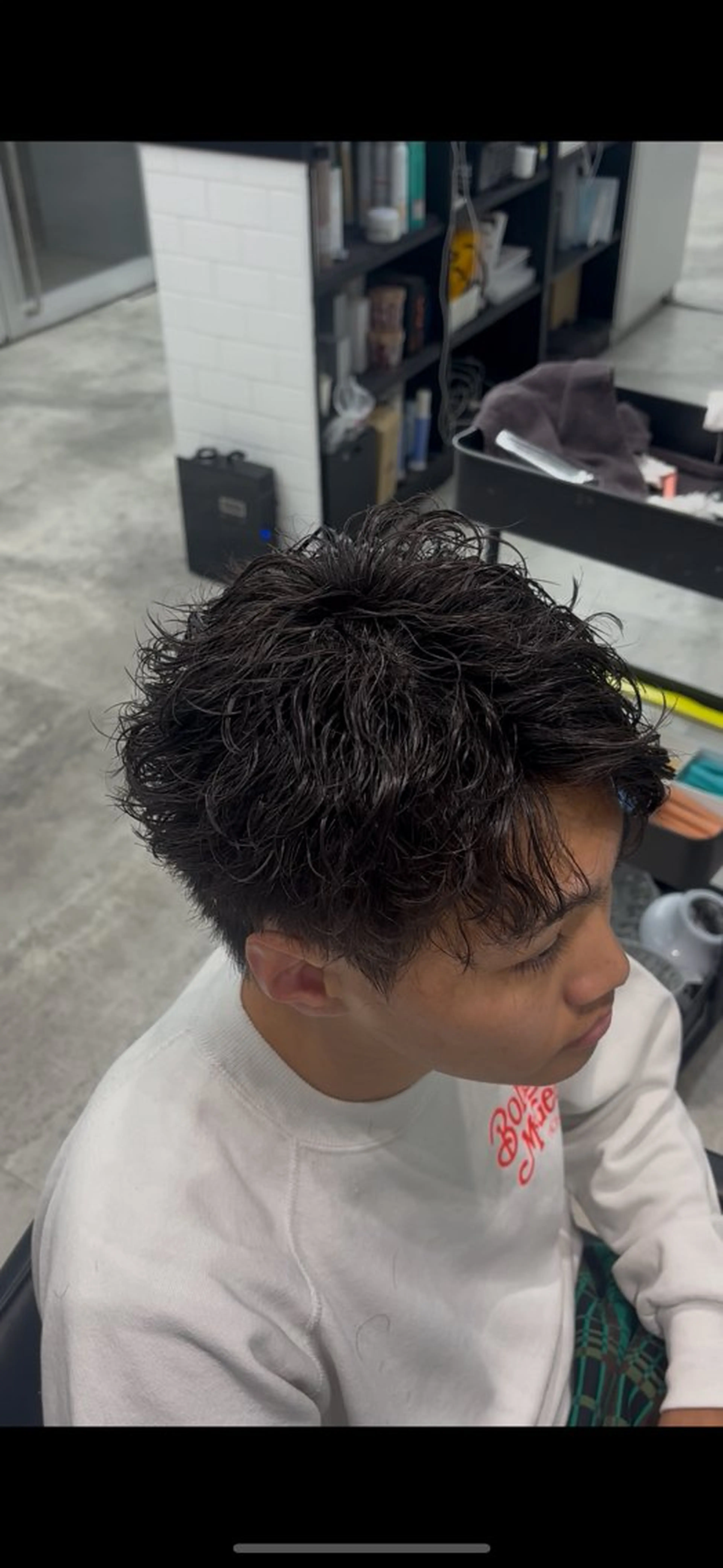 ショート パーマ メンズ 🐲原宿、渋谷/メン ズ特化/パーマ、縮毛のヘアスタイル