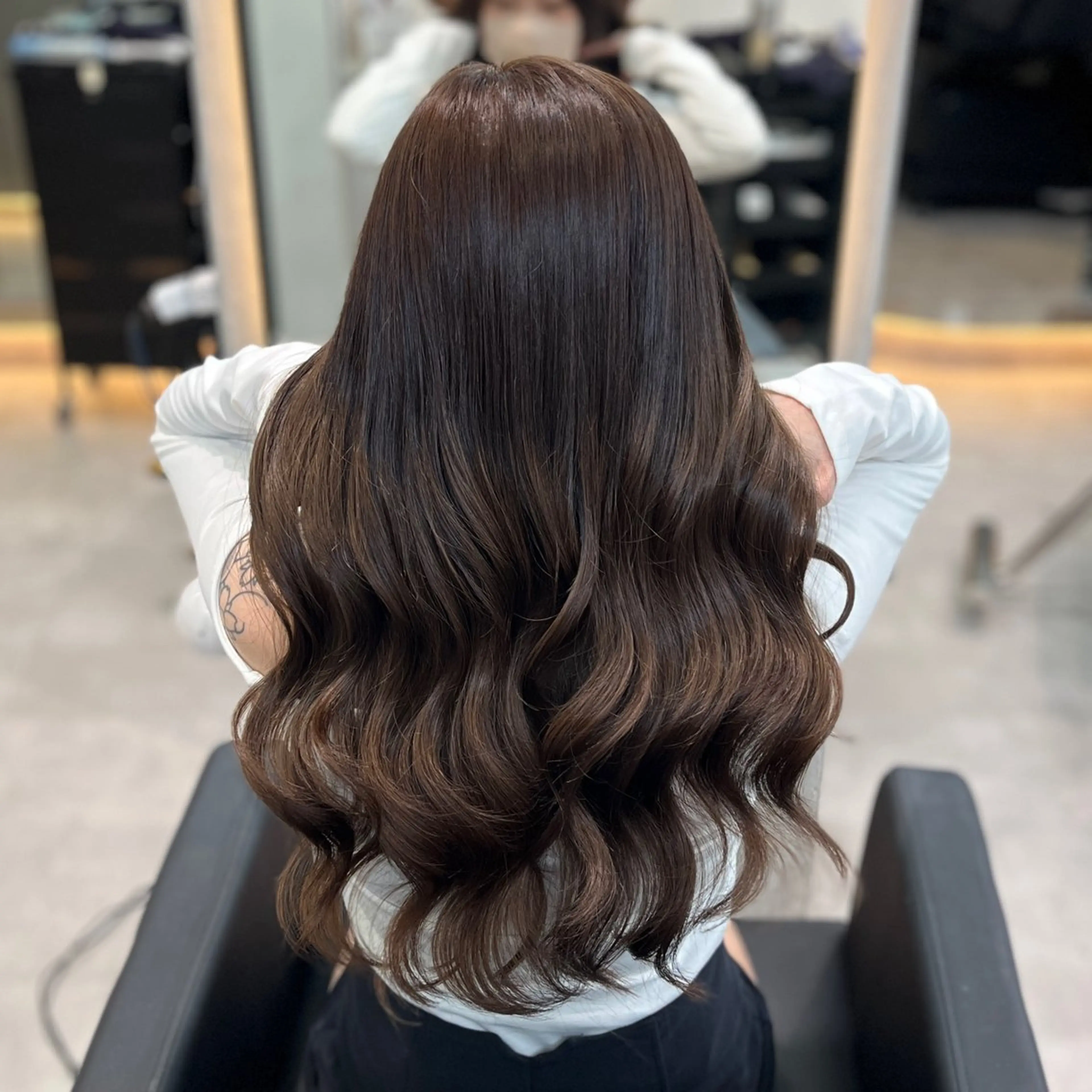 カラー ブラウンカラー ショコラブラウン ココアブラウン ヘアカラー MOMOKA /　Lapis今泉店のヘアスタイル