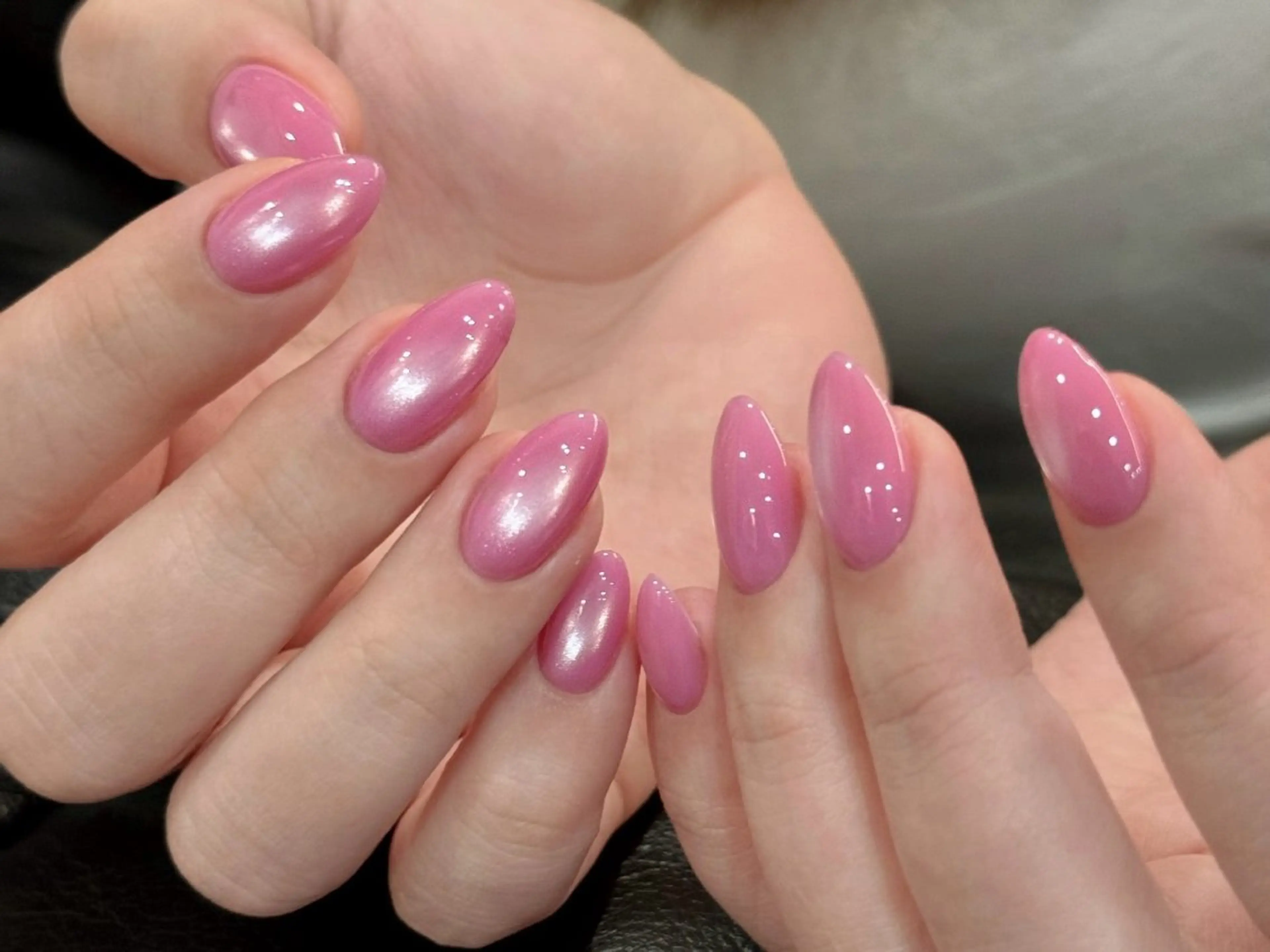 ネイル オーロラネイル チークネイル 長さ出し フットネイル フレンチネイル ハンドネイル J&C Nail Salon吉祥寺所属・Yu  Ki ネイルのネイルデザイン