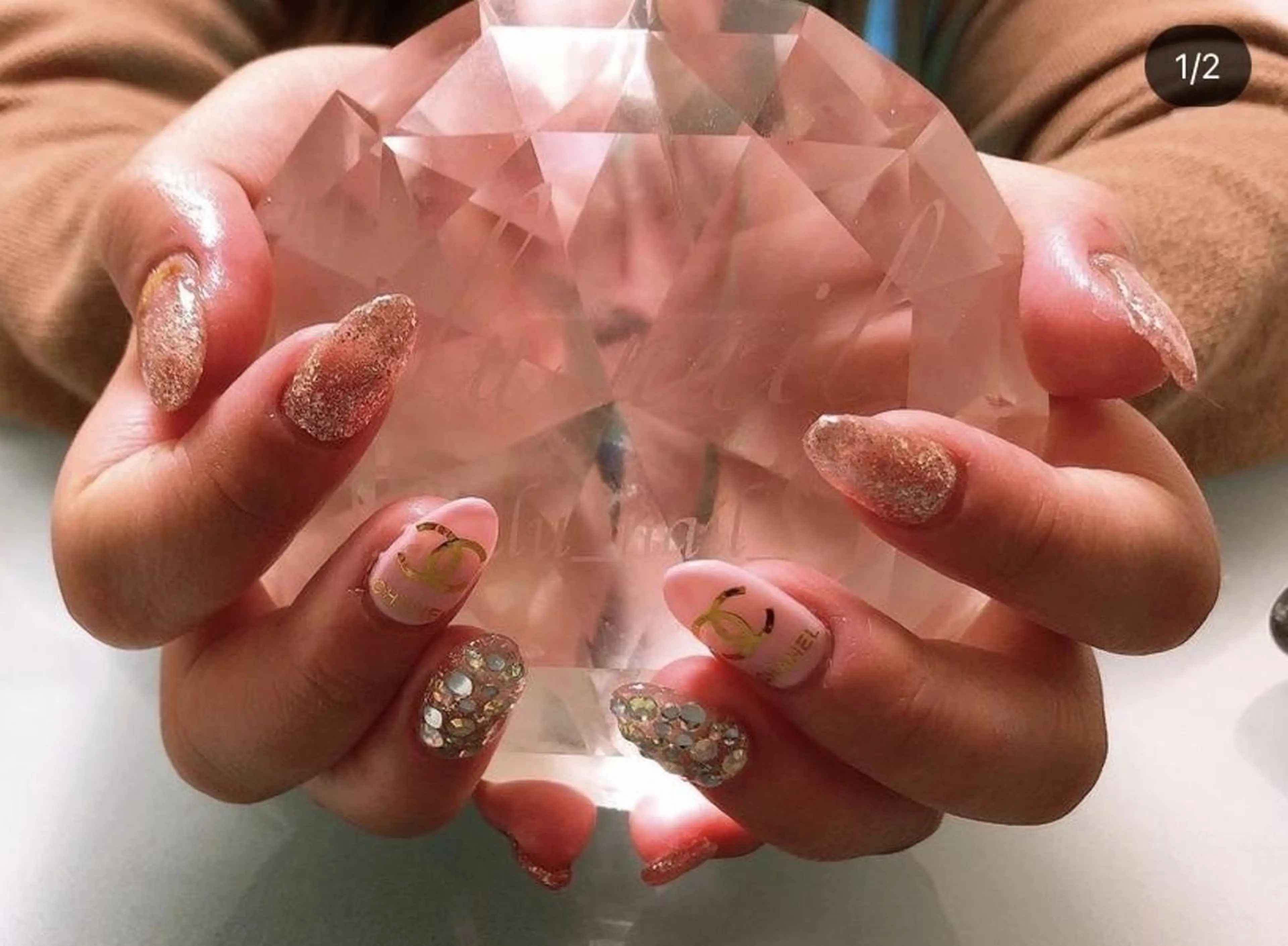 ネイル アートネイル 持ち込み スカルプネイル 佐野 愛美のネイルデザイン