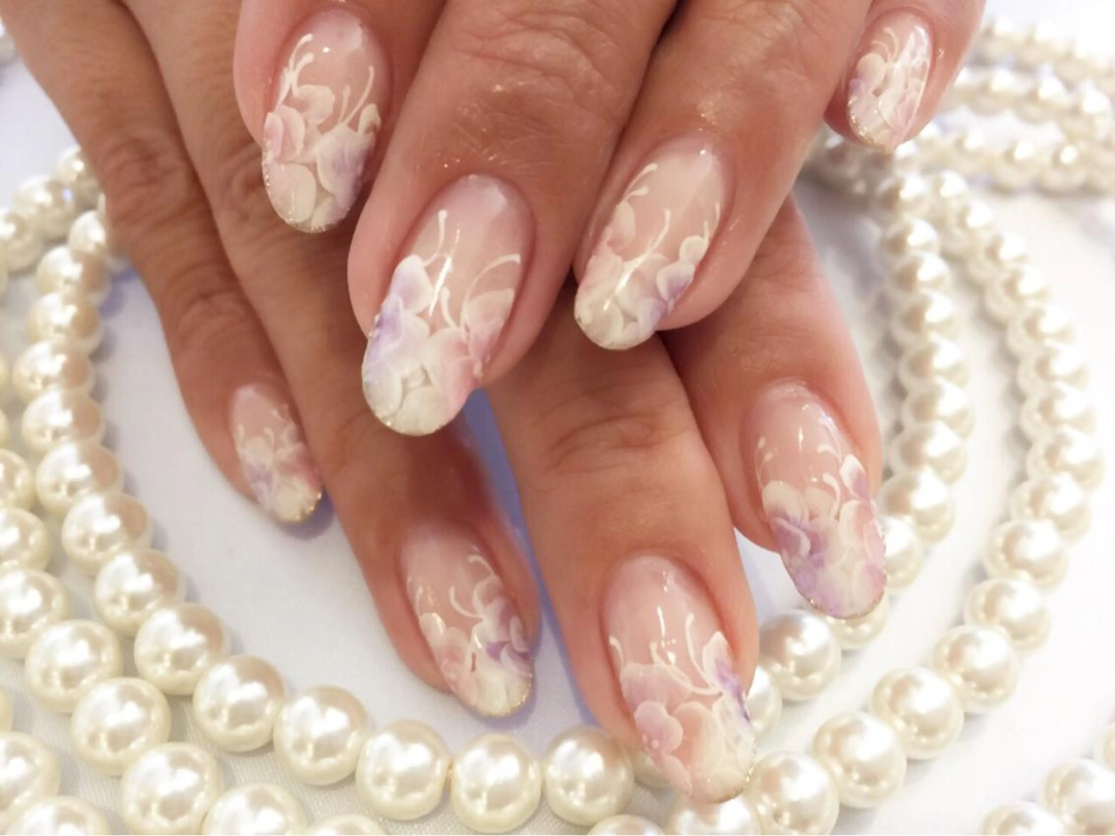 ネイル ブライダルネイル BellaLuna NAILのネイルデザイン