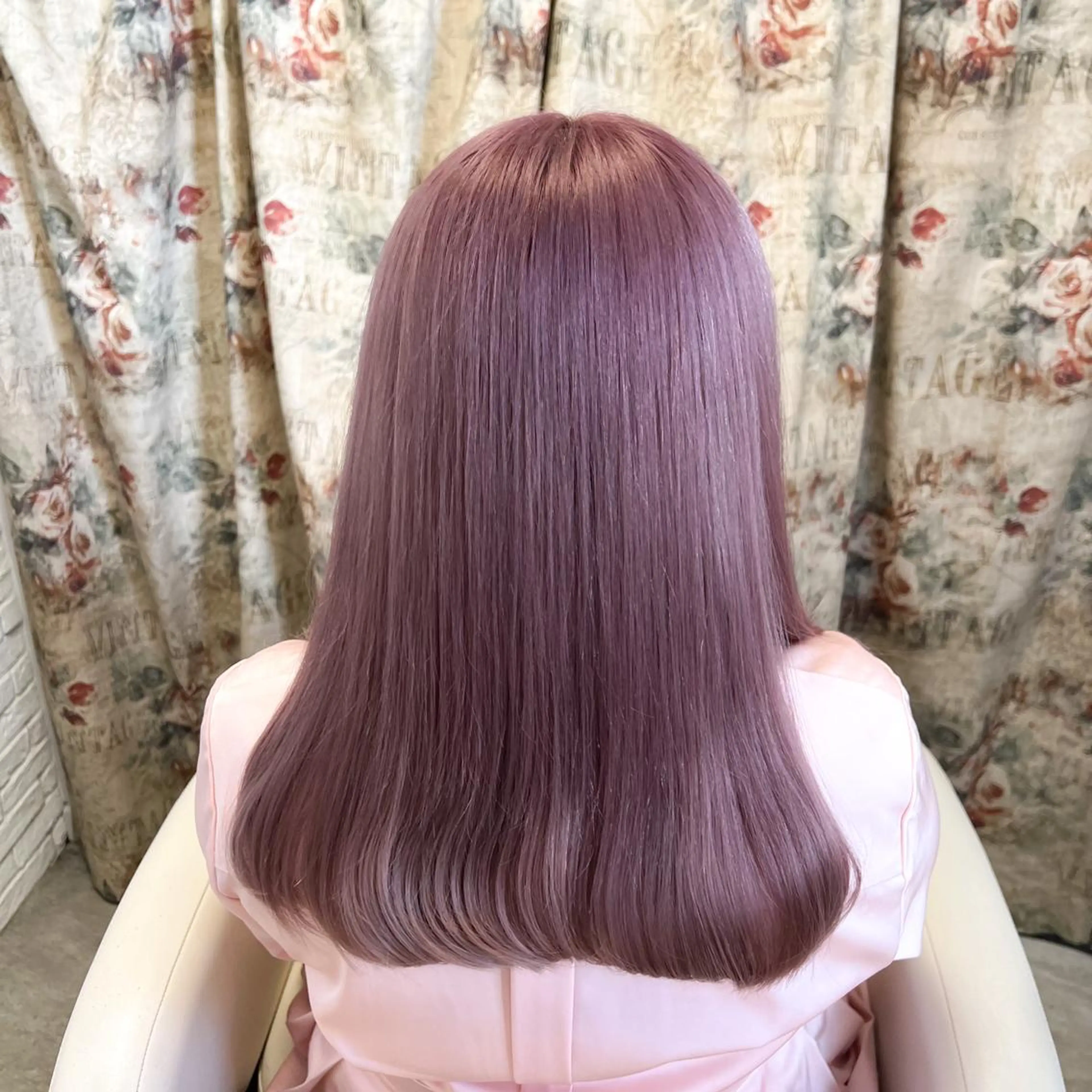 ロング カラー SHIN/レイヤー カット×クロスパーマのヘアスタイル