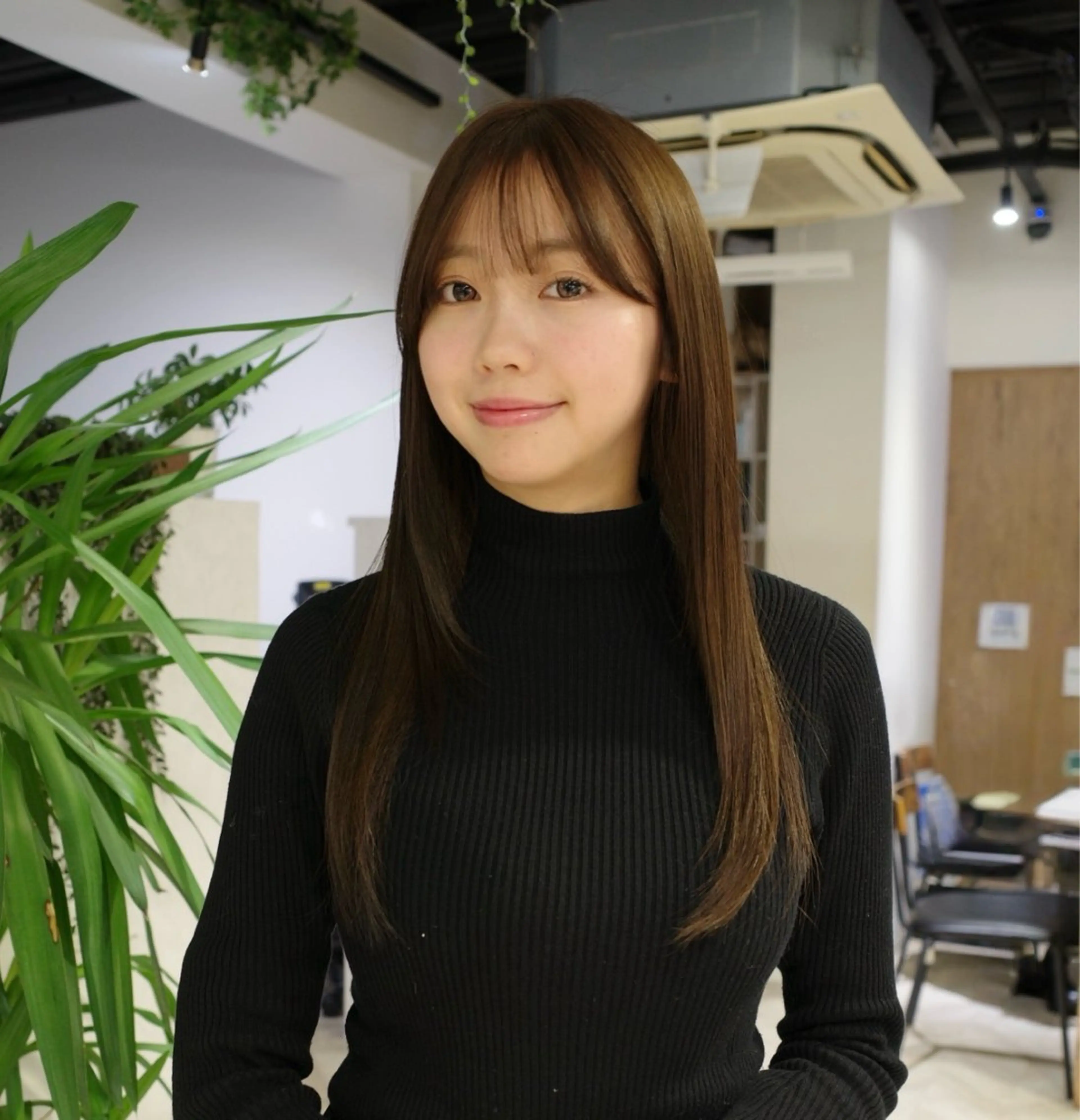 ロング カット ヘアカラー トリートメント レイヤーカット/艶髪 /ストレート/リクトのヘアスタイル