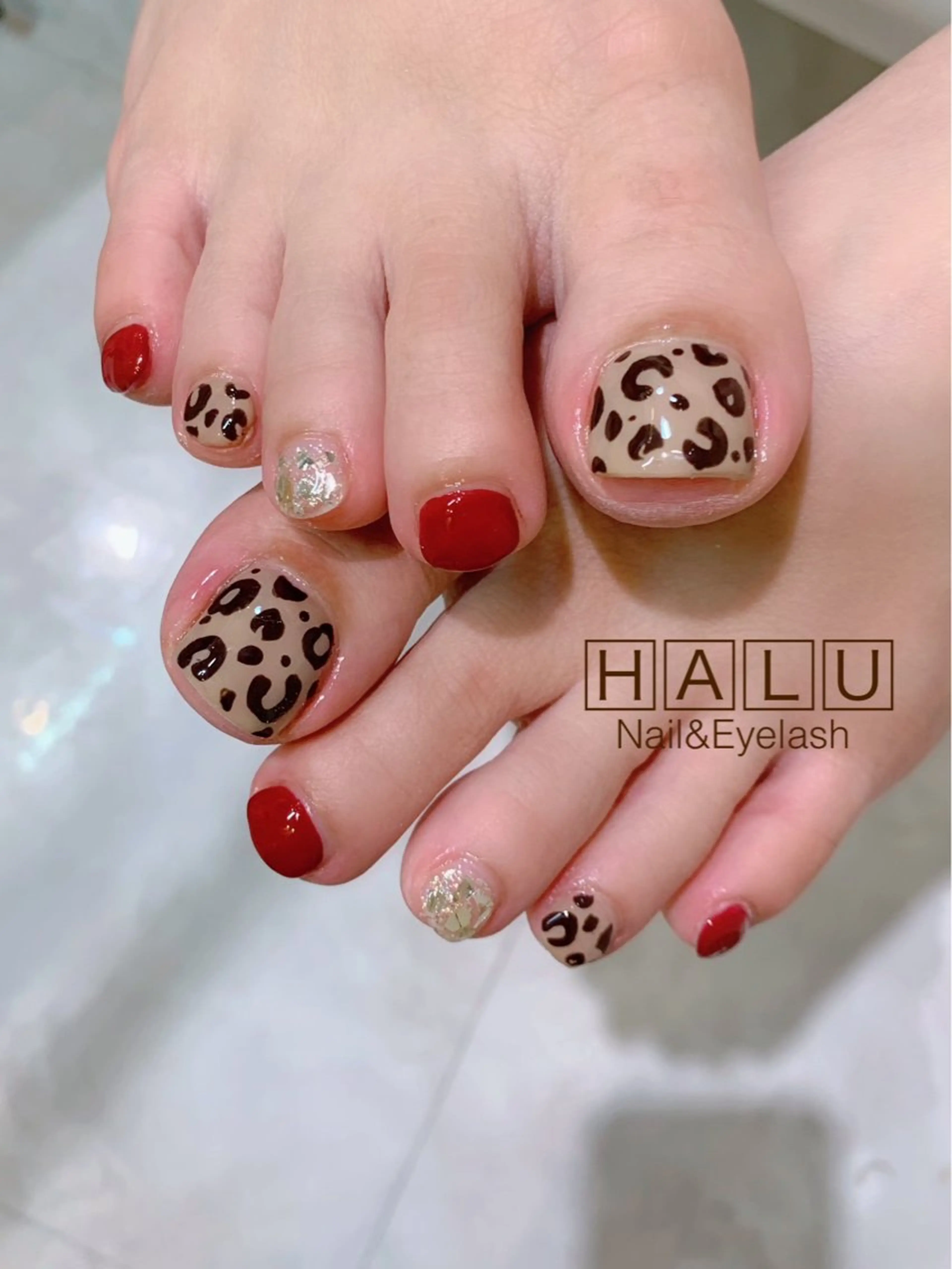 ネイル 赤色 HALU ハルのネイルデザイン
