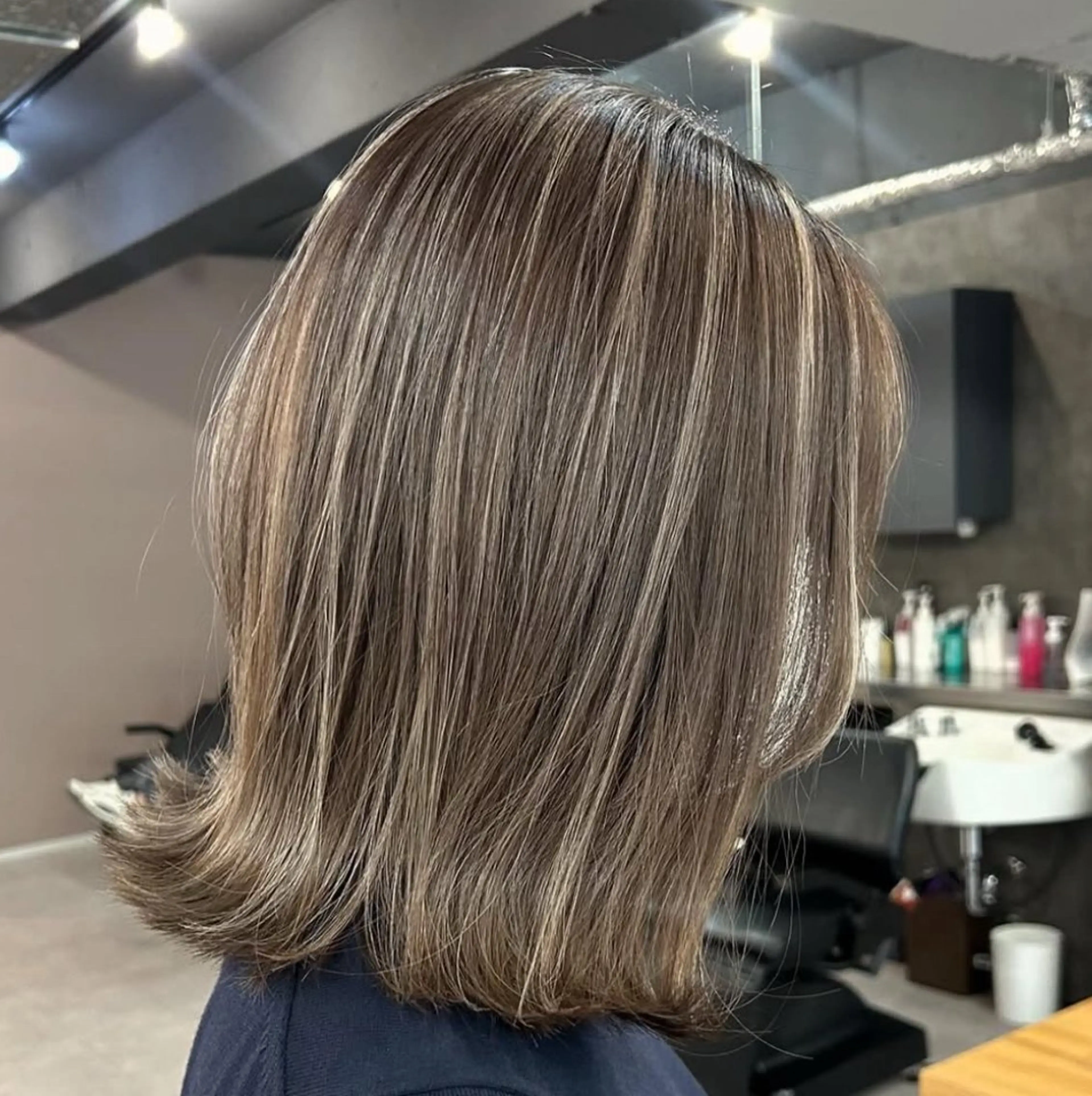 ミディアム SAoRi/ボブ/ レイヤー/縮毛矯正のヘアスタイル