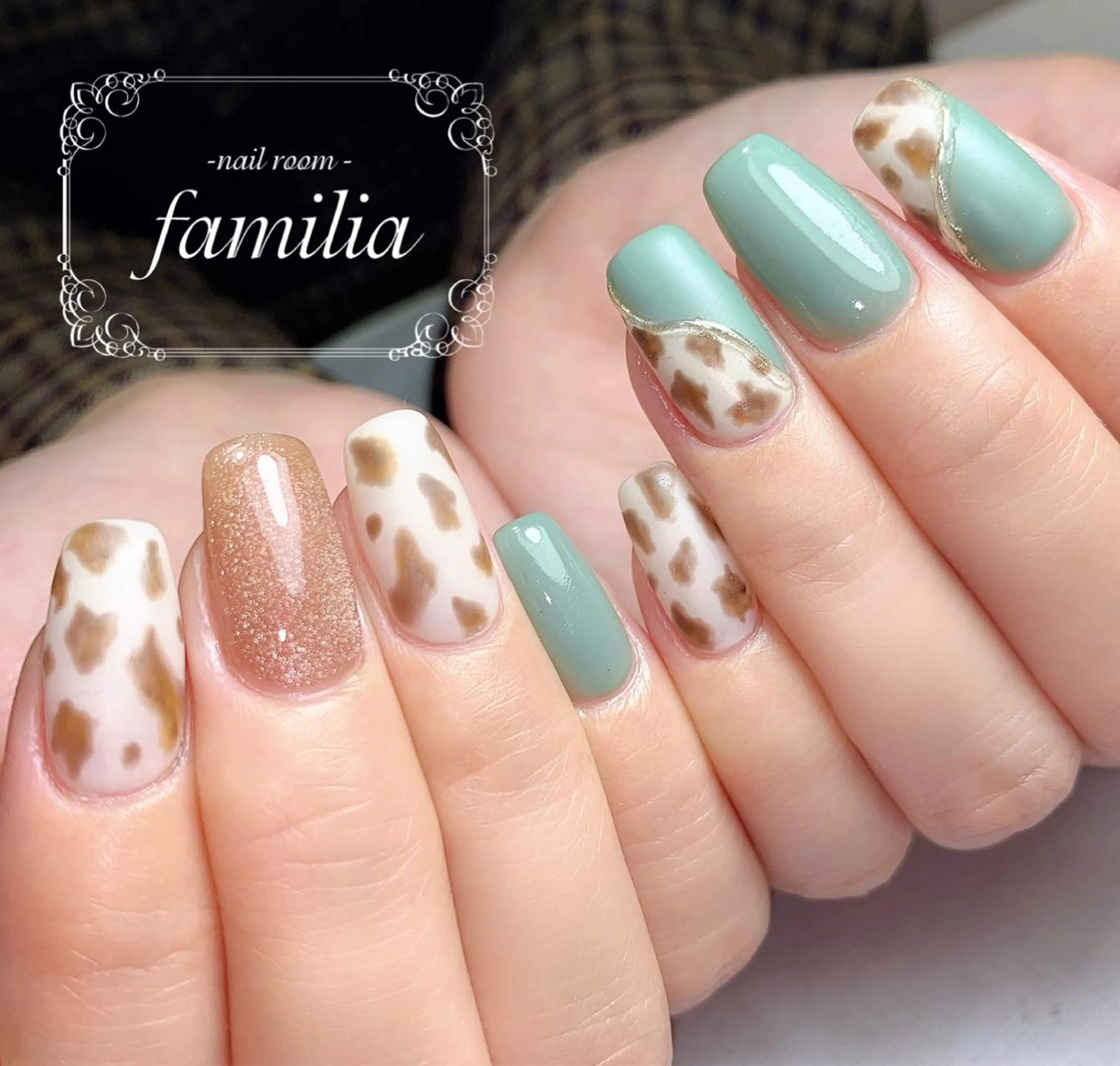 ネイル アートネイル マグネットネイル ハンドネイル -nailroom- familiaのネイルデザイン