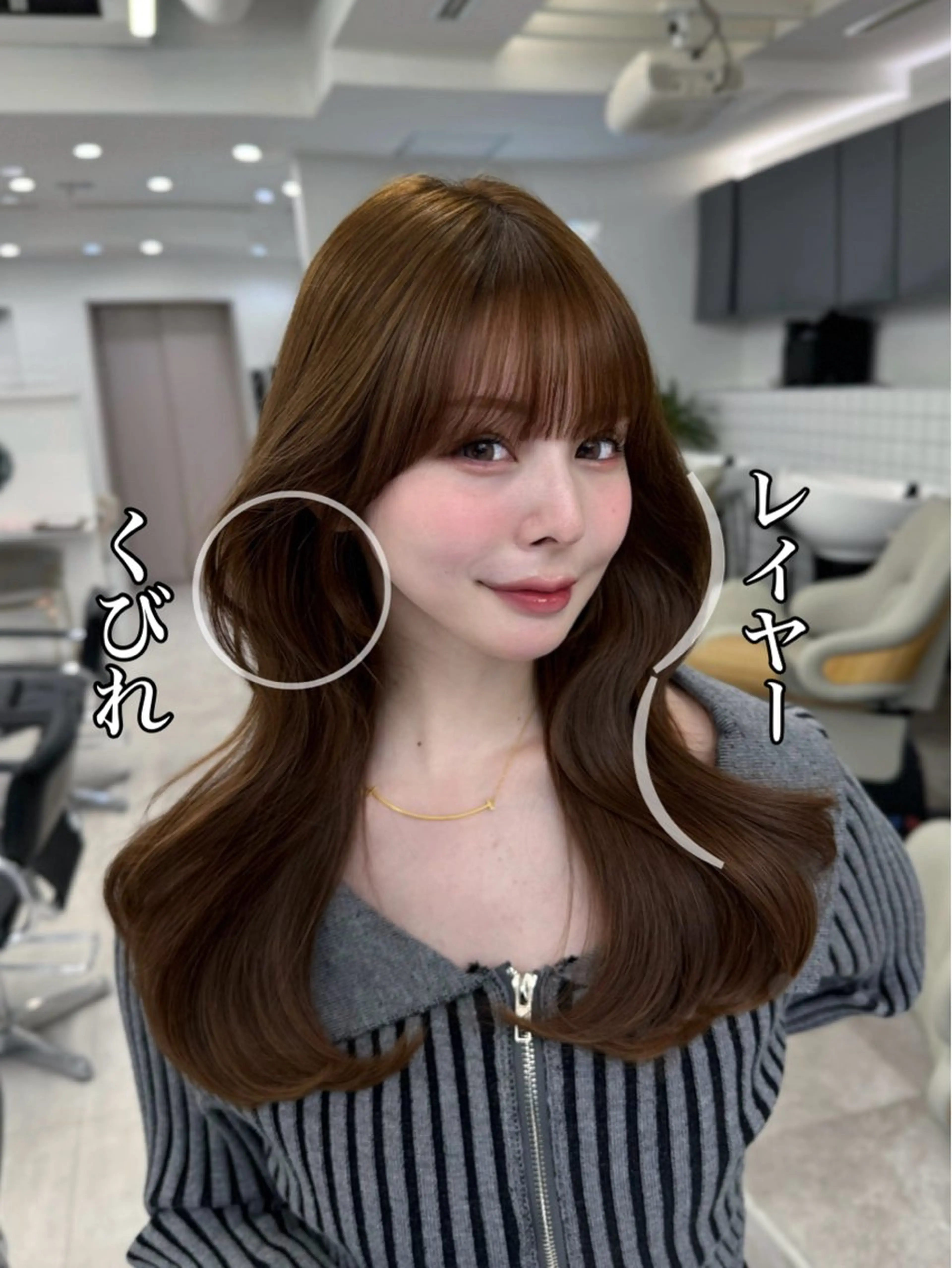 セミロング 映える顔まわり/前髪 特化 💗 ユキマのヘアスタイル