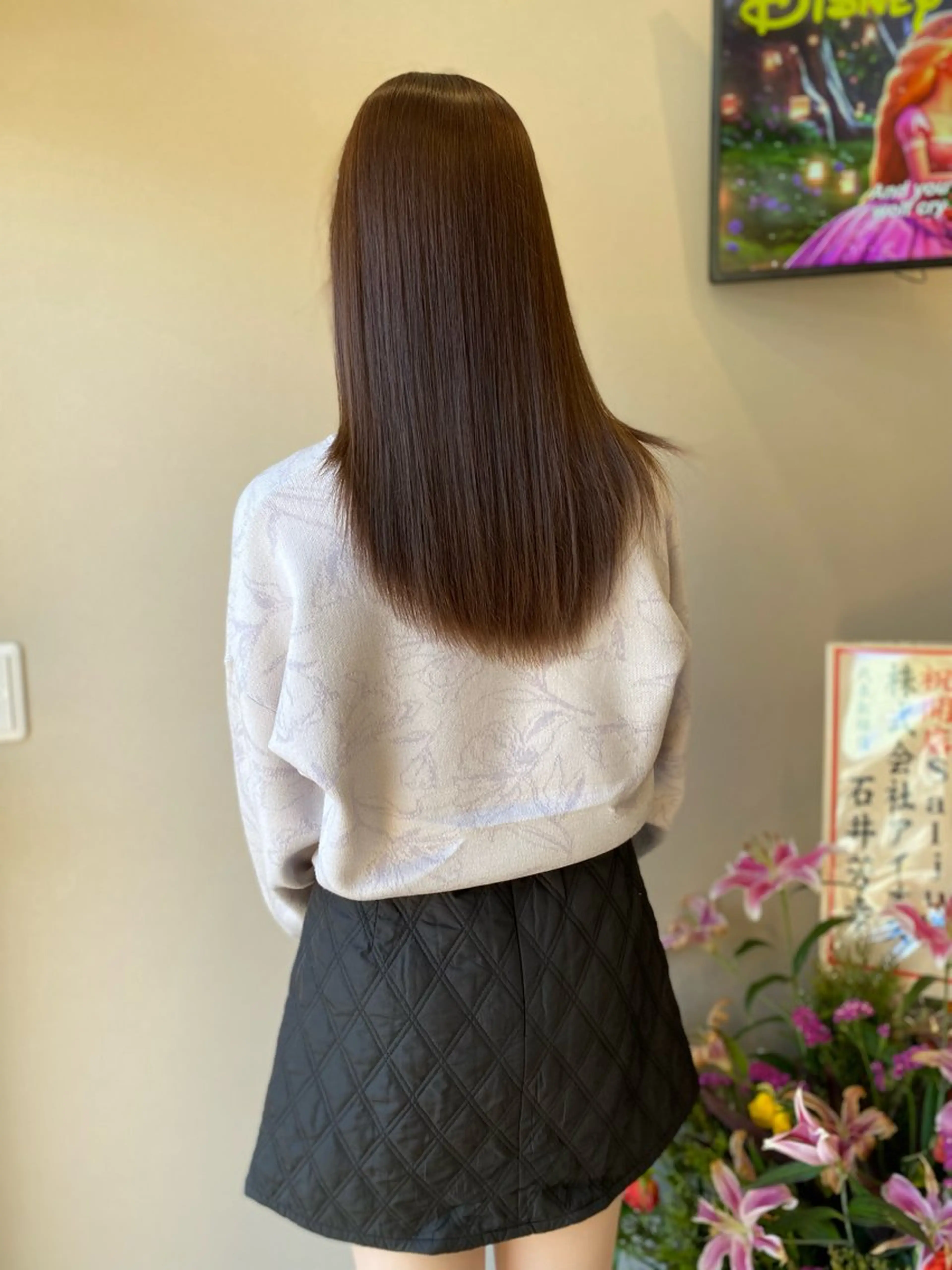 セミロング カラー アッシュ ベージュカラー masa ディレクターのヘアスタイル