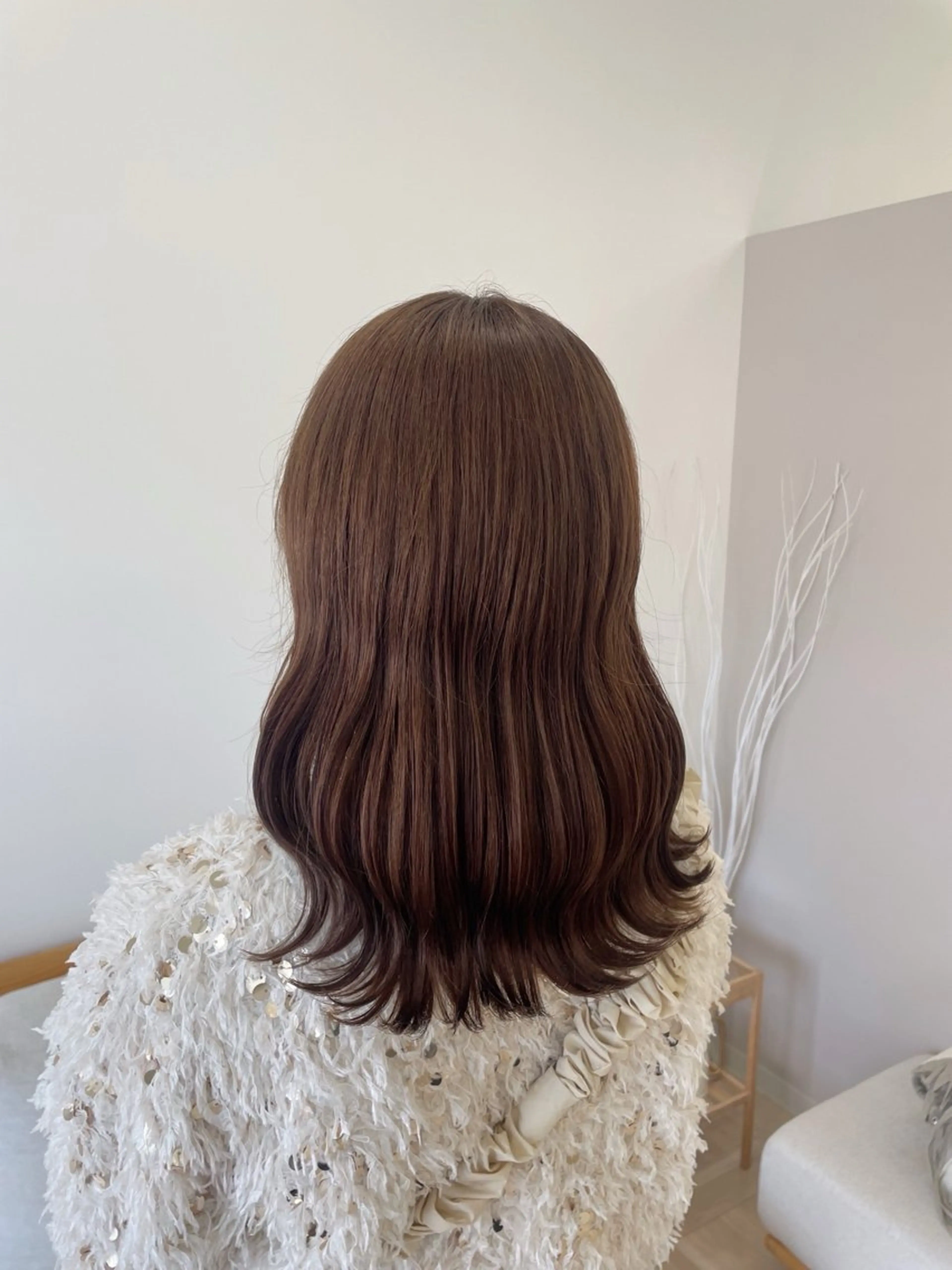 ミディアム 川下 葉音のヘアスタイル