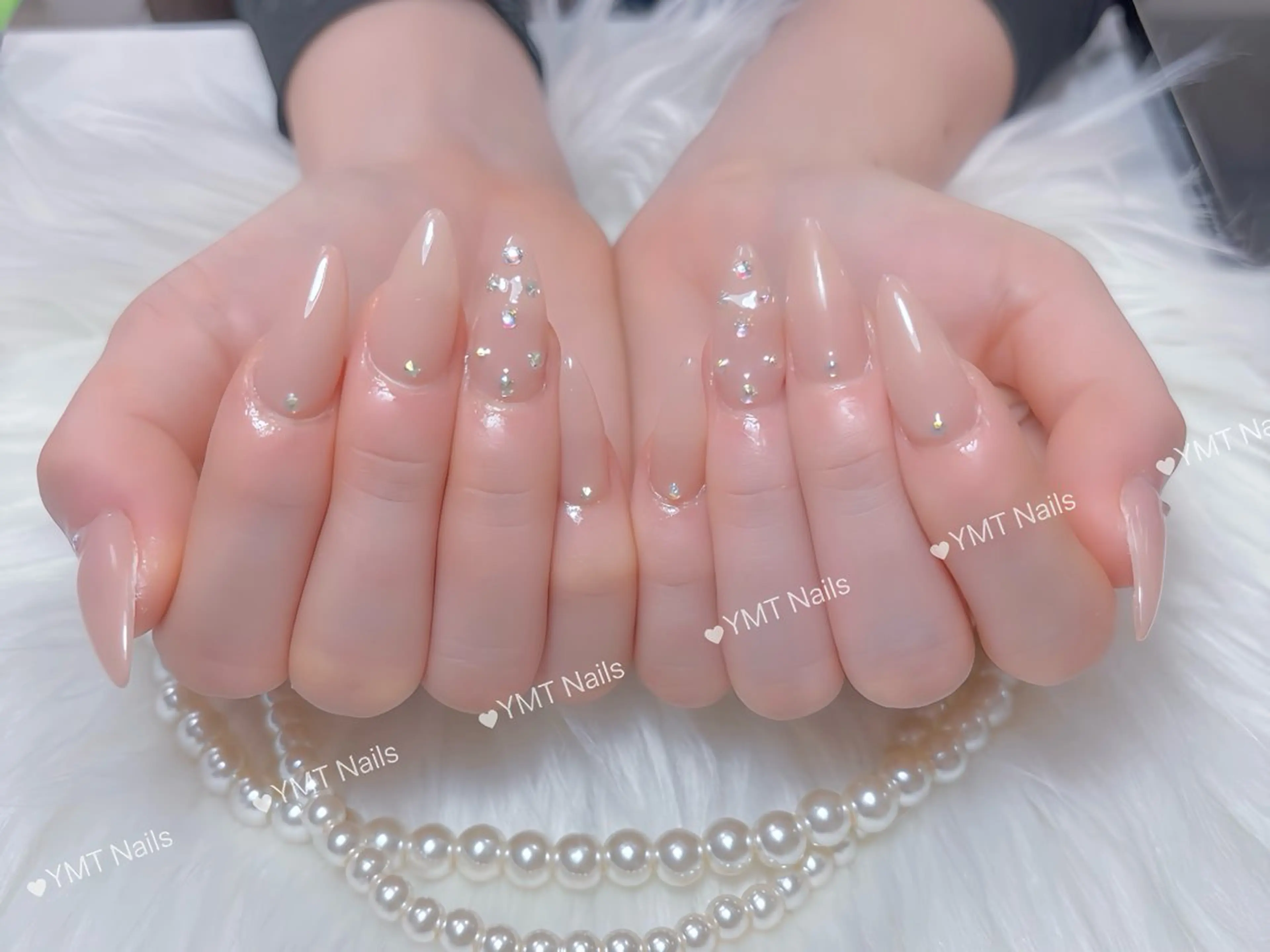 ネイル 長さ出し フットネイル ジェルネイル 韓国ネイル マグネットネイル ハンドネイル YMT． NailStudioのネイルデザイン