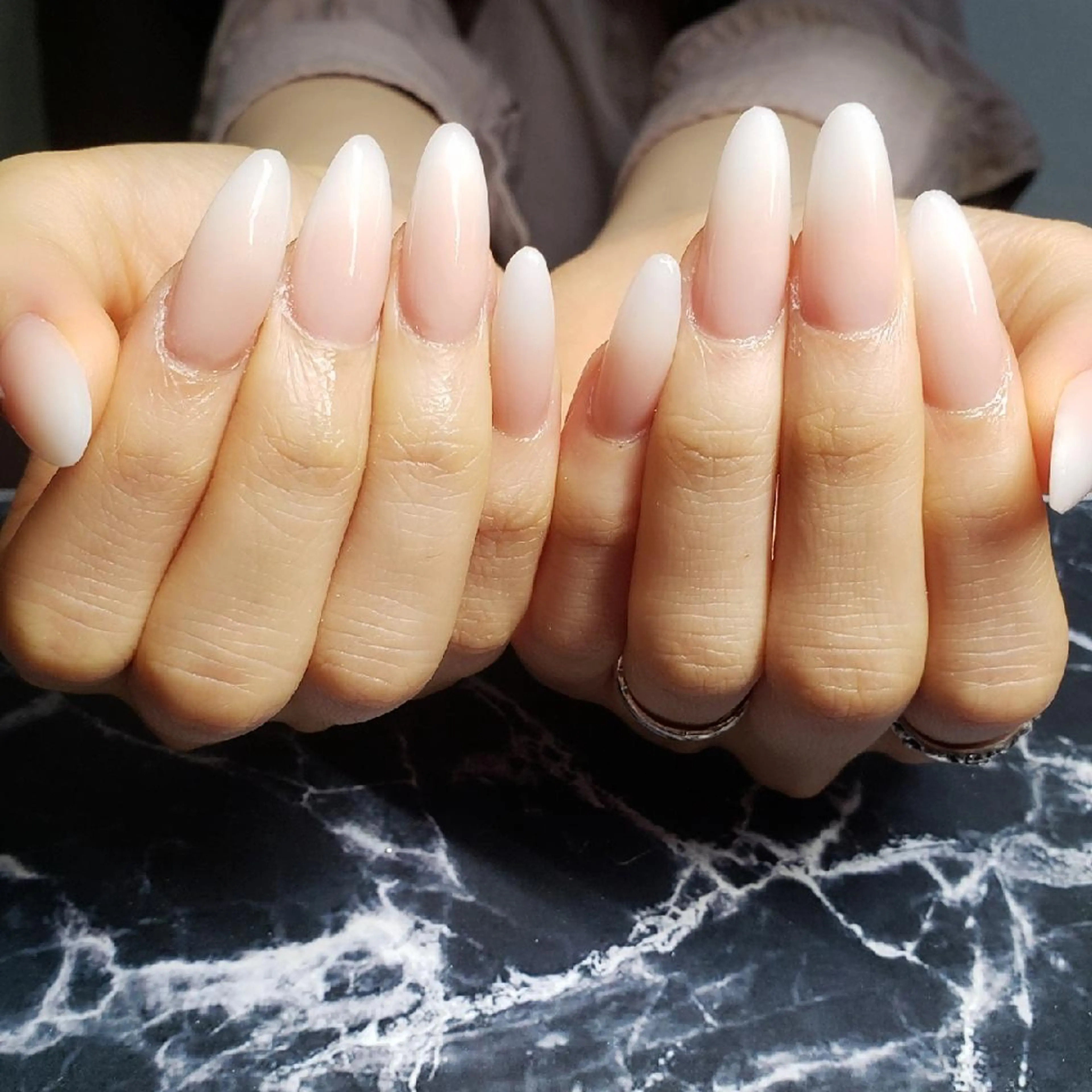 セミロング ネイル ハンドネイル クロキ 。のネイルデザイン