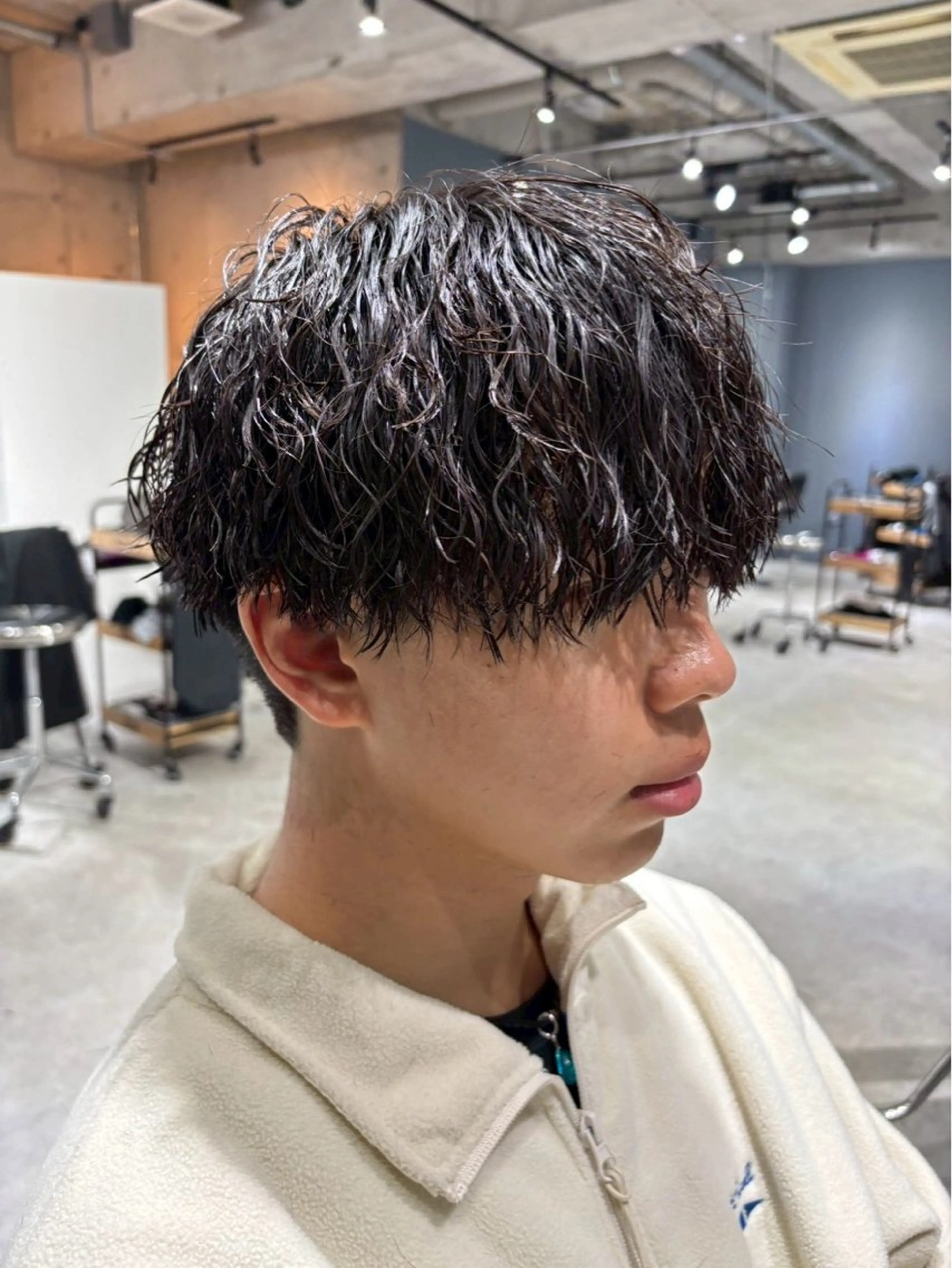 ショート メンズ メンズサロンHYPE所属・ツイスパ/シャドウ 波巻き/平山のヘアスタイル