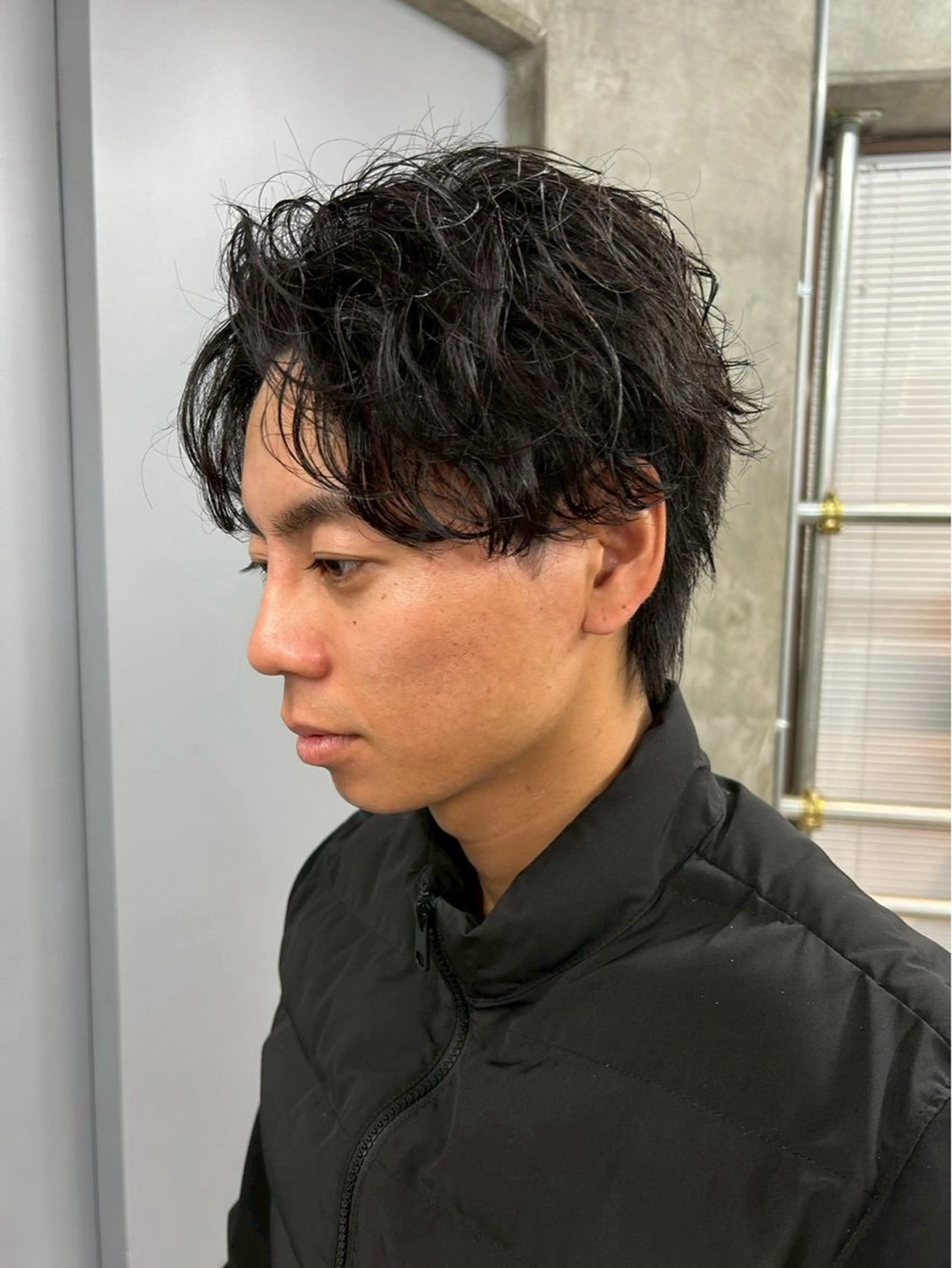 ショート パーマ メンズ カット パーマ 江坂/メンズカット メンズパーマ/山本翼のヘアスタイル