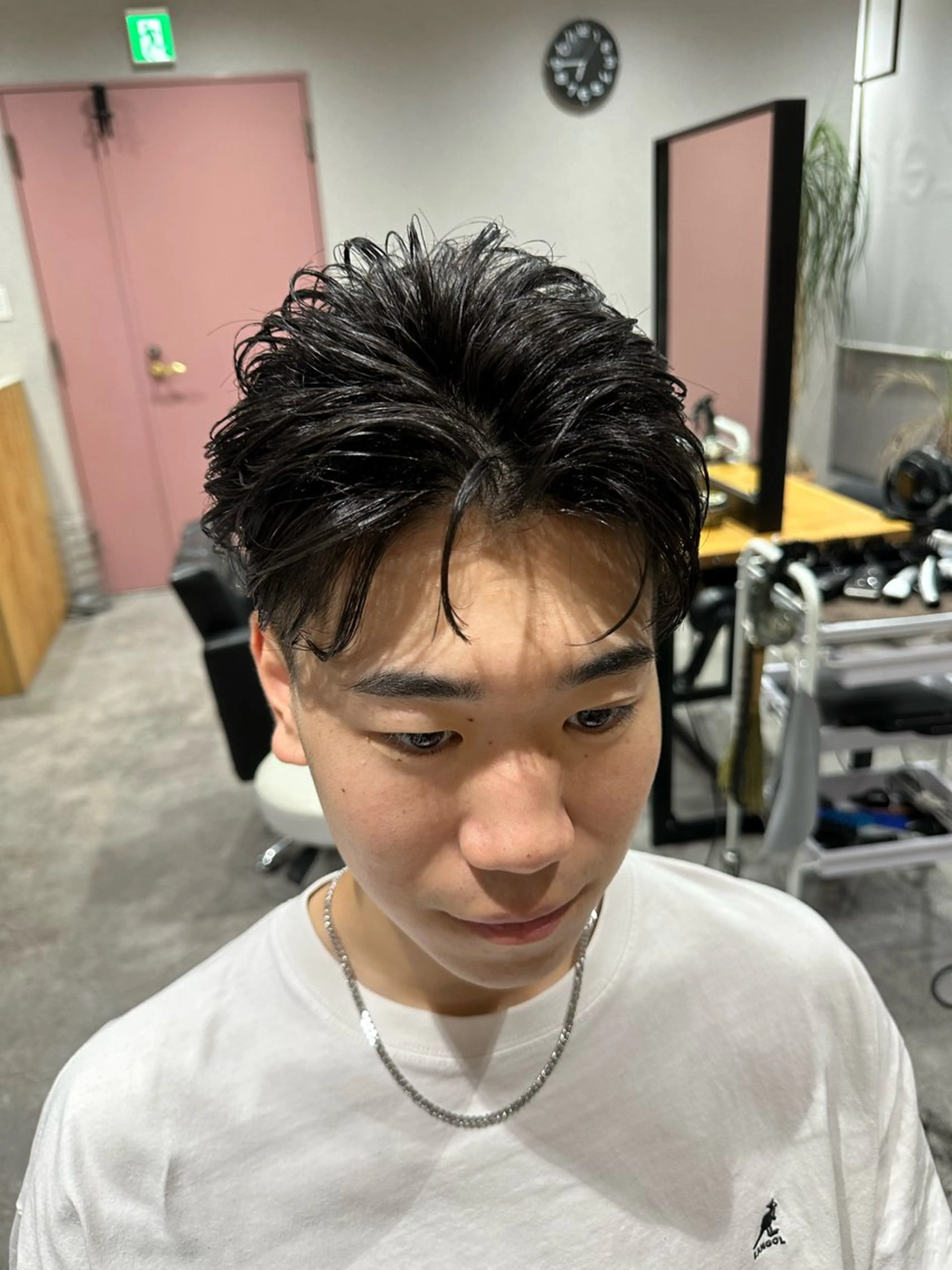 ショート パーマ ヘアアレンジ メンズ ショートヘア カット メンズNo.1美容師 Coshoのヘアスタイル