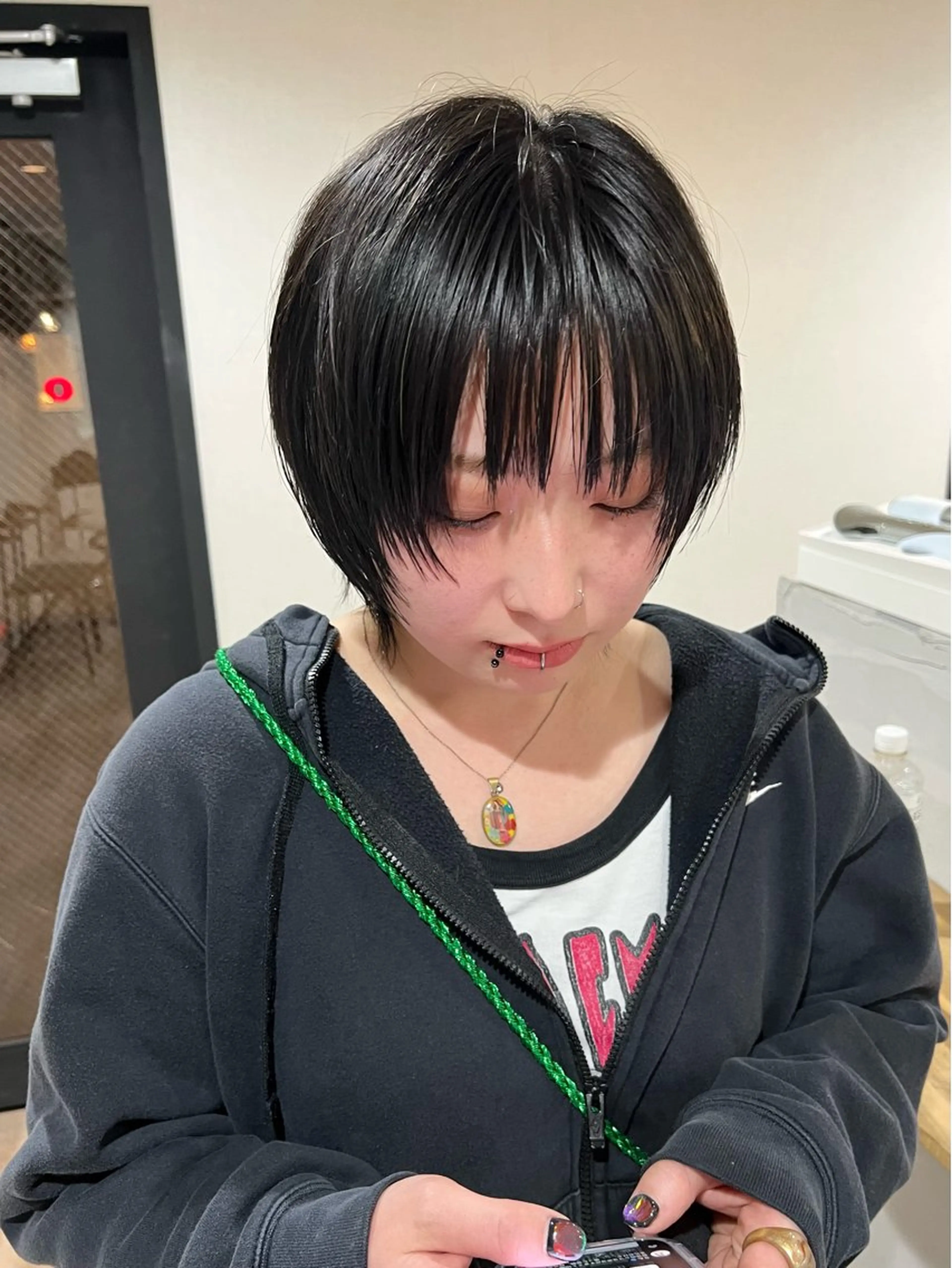 ショート ウルフカット カット 🌱小顔魅せショート 髪質改善カラー/泉綺のヘアスタイル